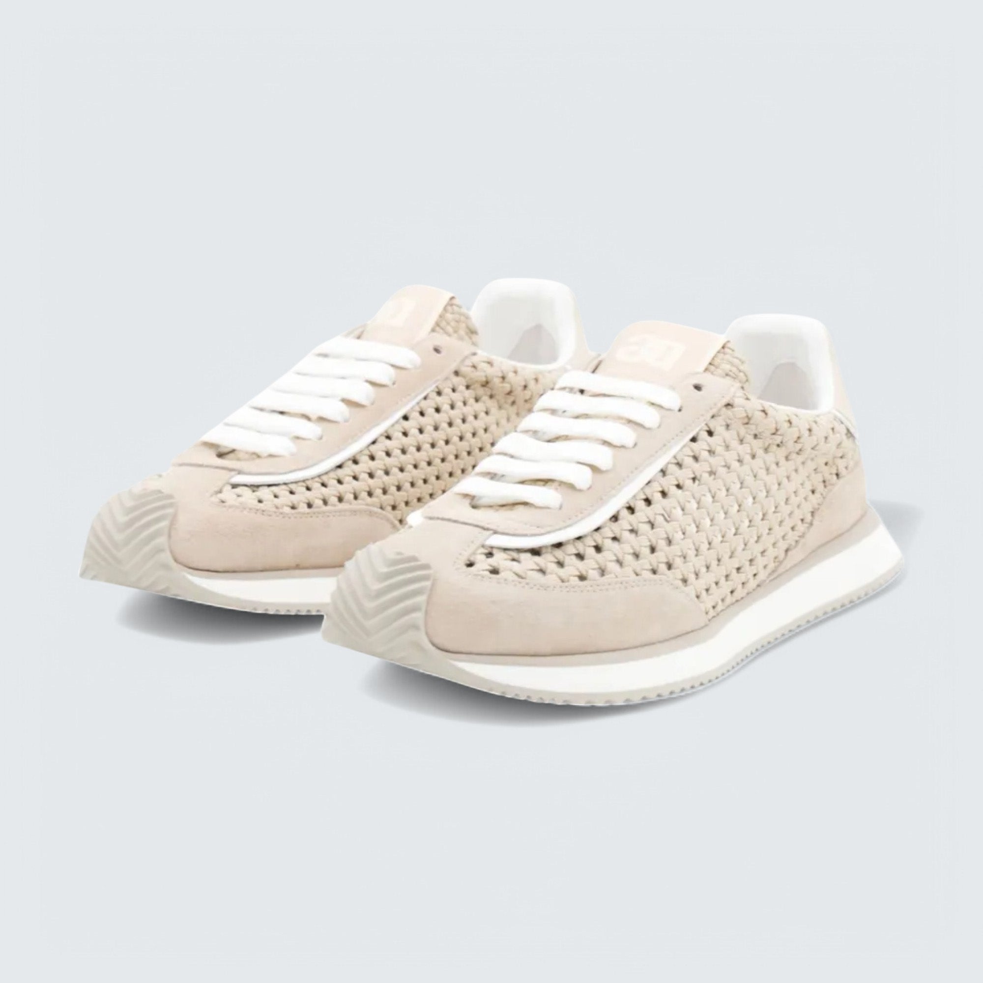 D&G Lace-Up Sneakers 'Beige'