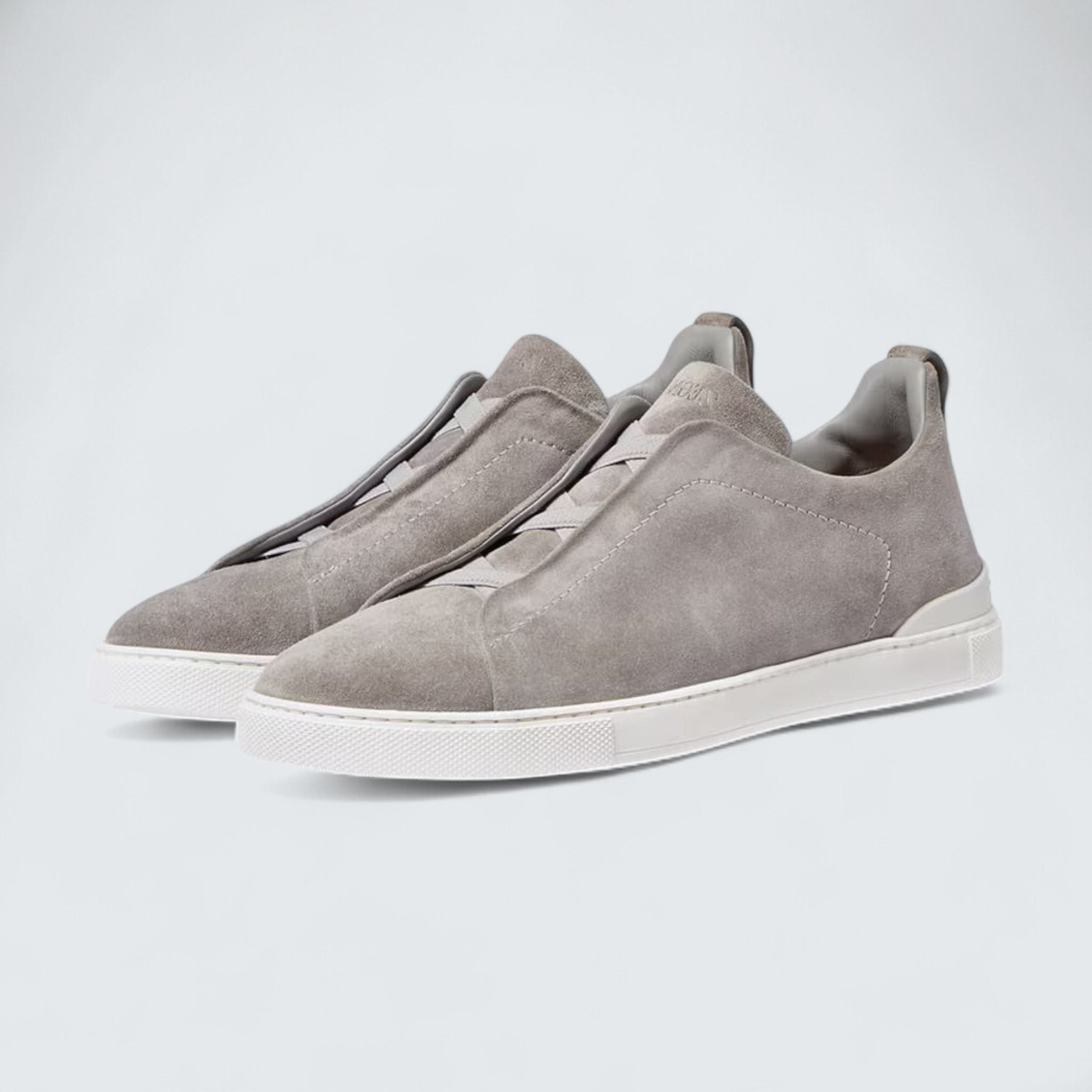 Grey Mélange Suede Triple Stitch™ Sneakers