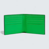 Intrecciato Bifold Wallet 'Black/Parakeet Green'
