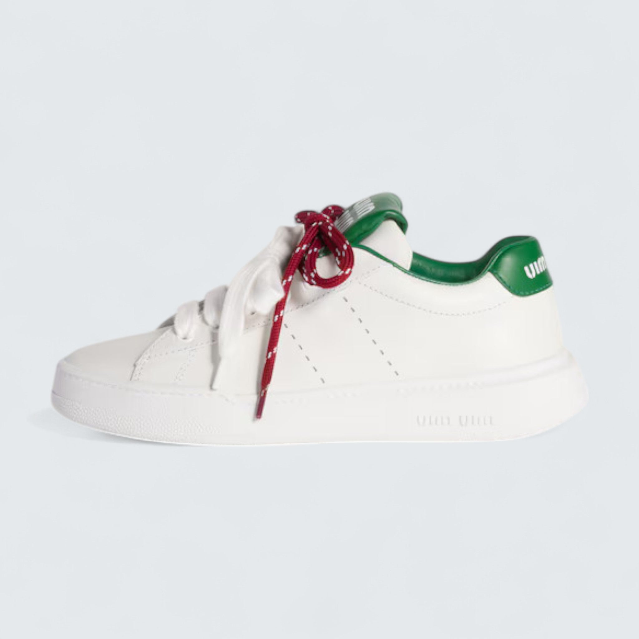 Leather Sneakers 'White/Green'