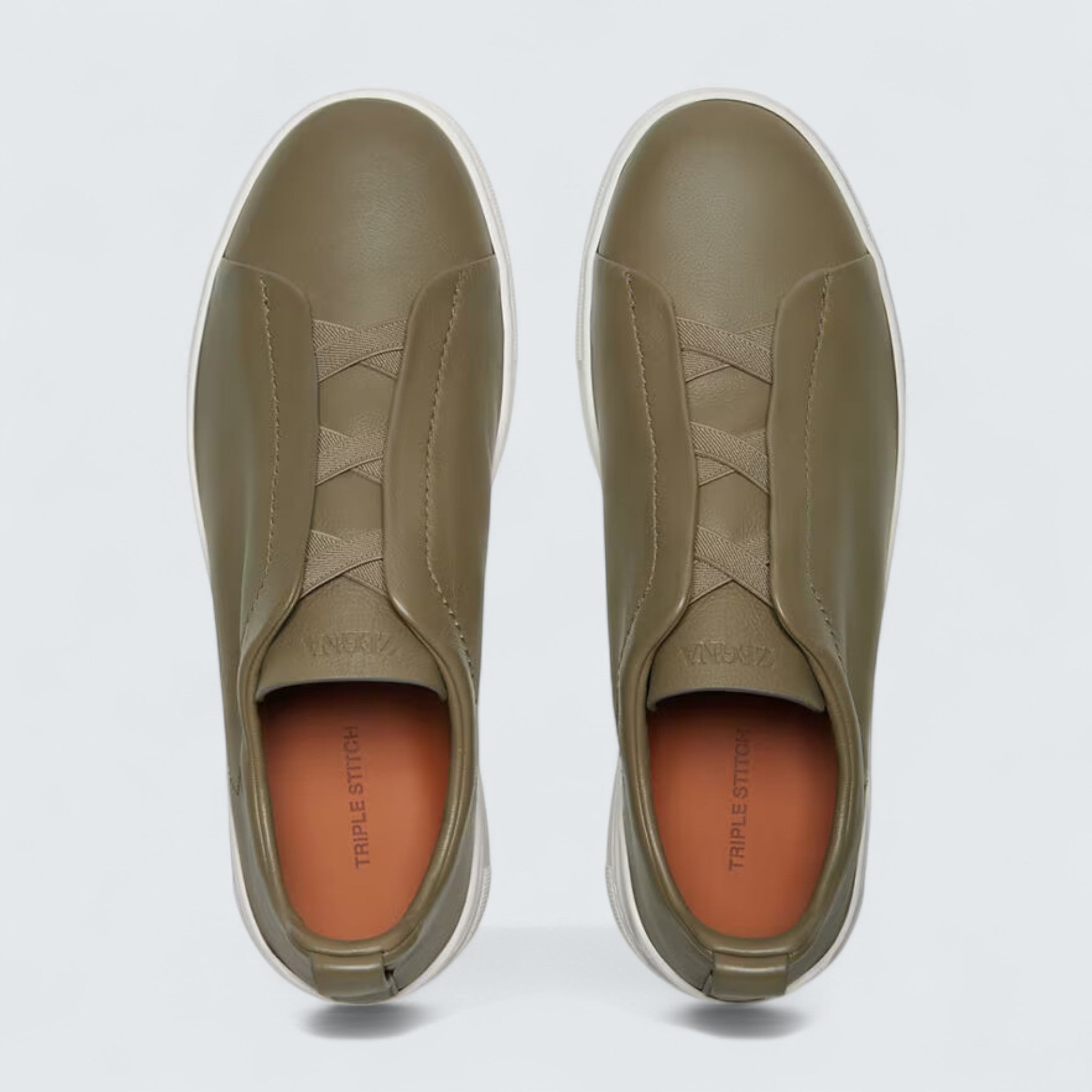 Light Olive Green Triple Stitch™ SECONDSKIN Sneakers