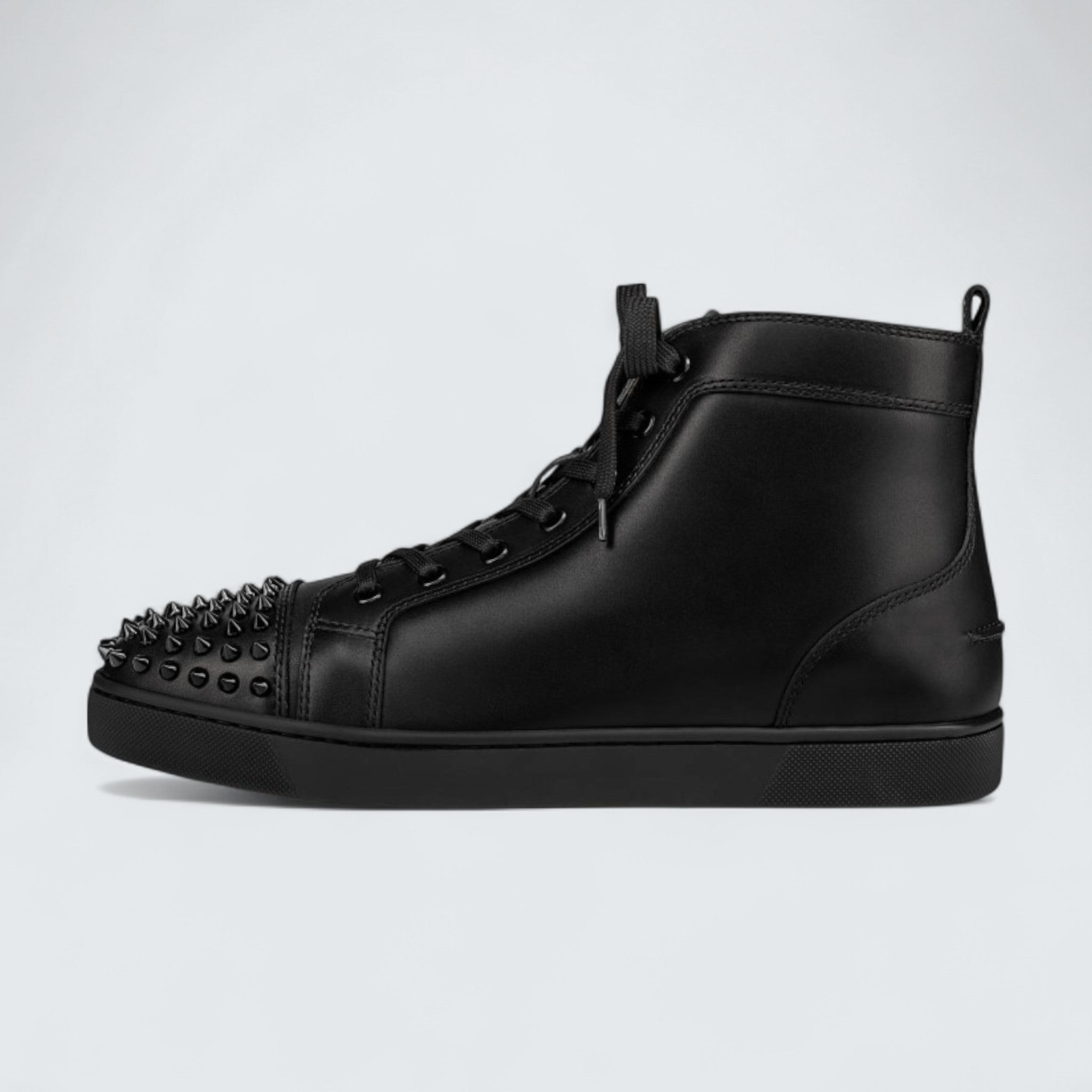 Lou Spikes Calf Leather High-top Sneaker