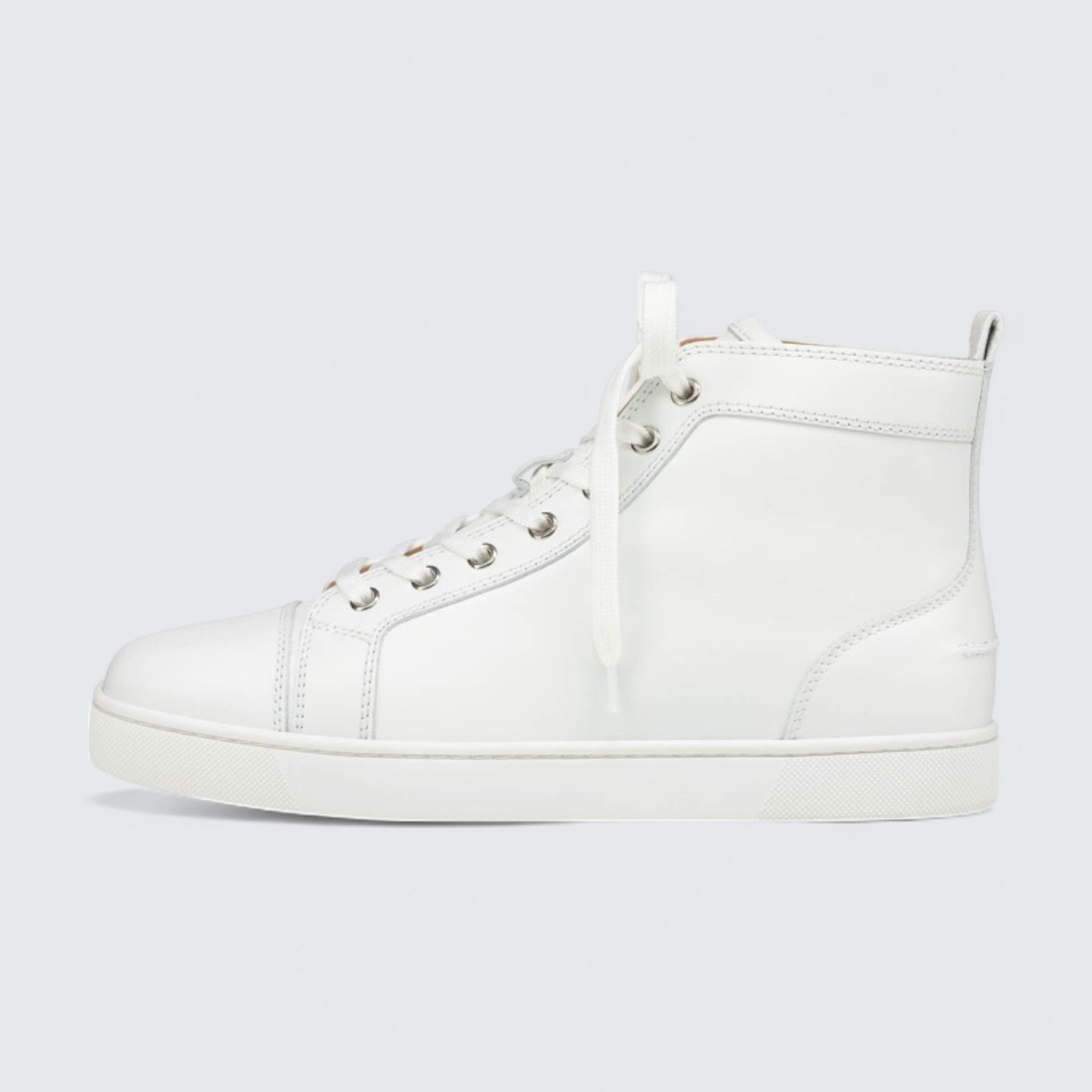 Louis Calf Leather White High-top Sneaker