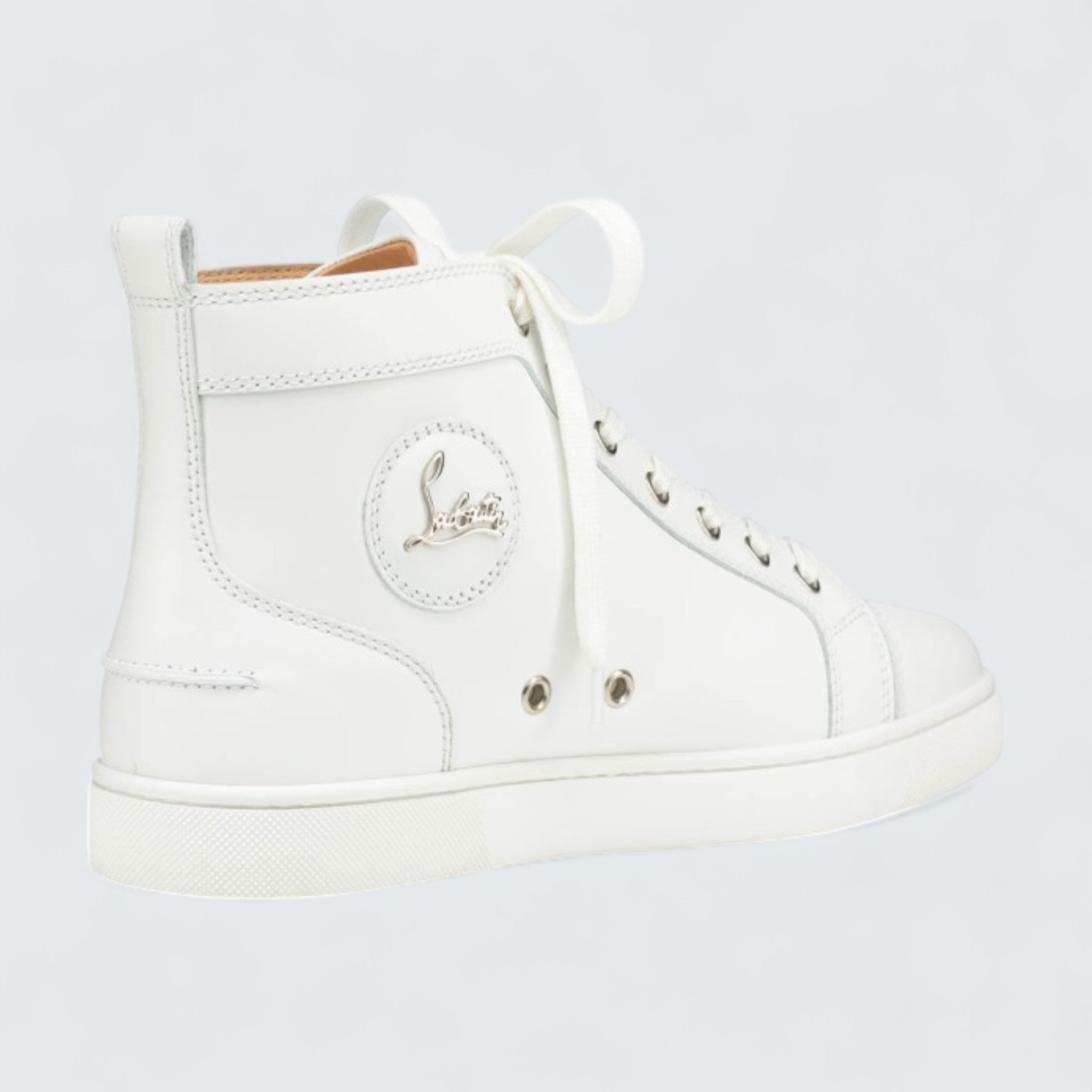 Louis Calf Leather White High-top Sneaker