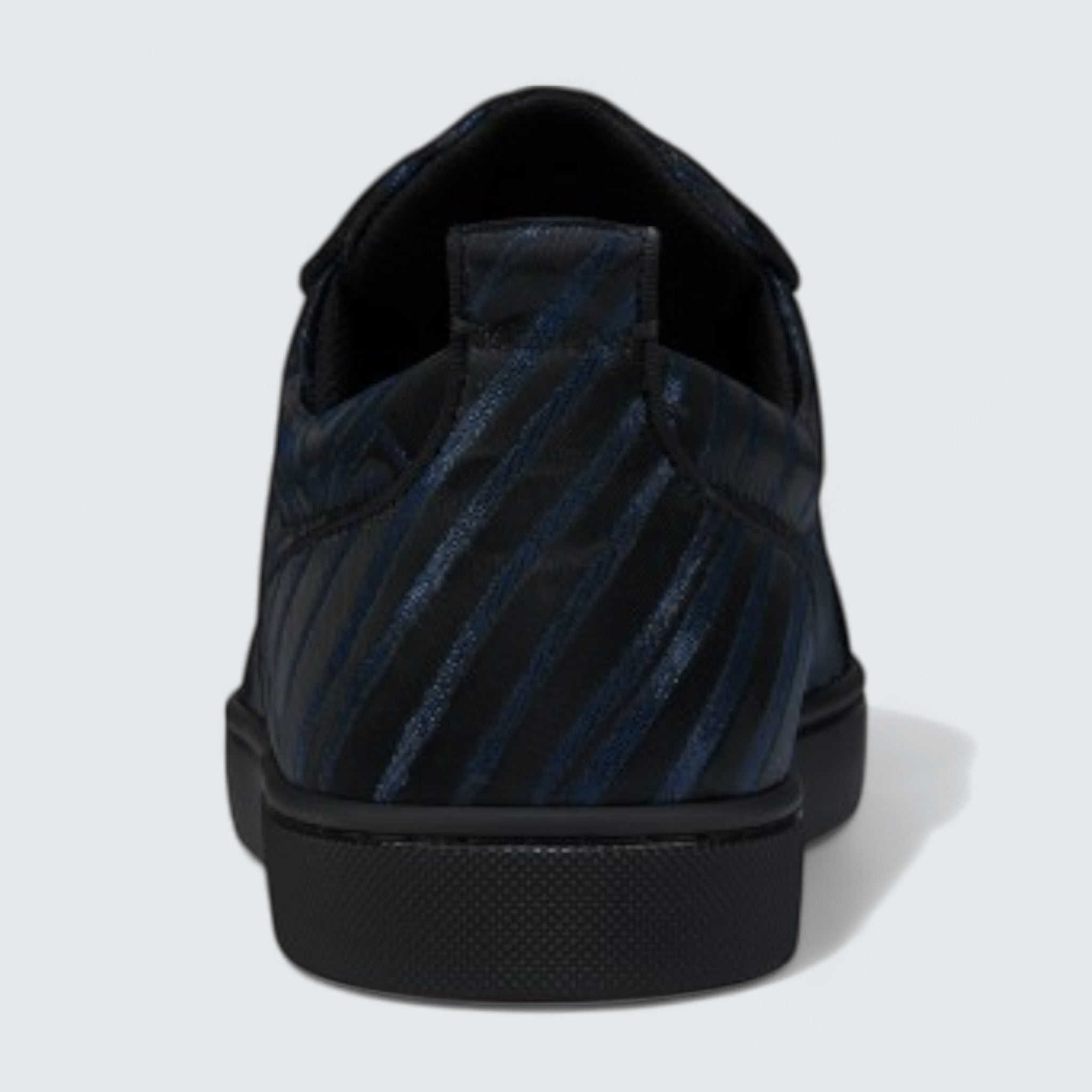 Louis Junior P Pik Pik Strass Suede Jacquard and Spikes Black