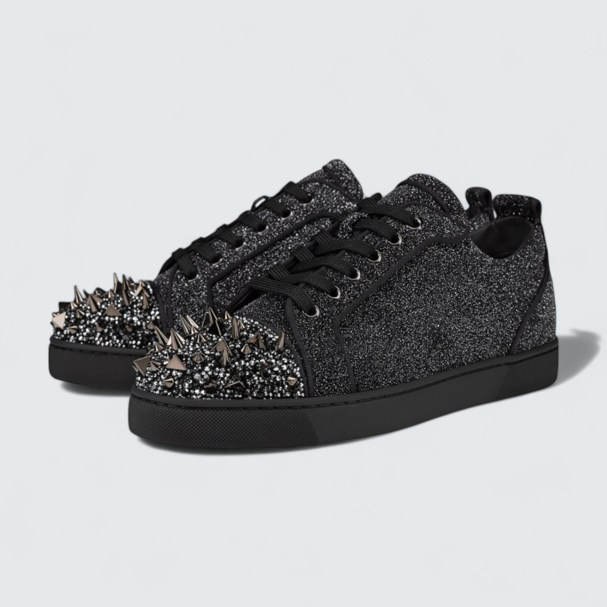 Louis Junior P Pik Pik Strass Suede Leather Comete and Strass