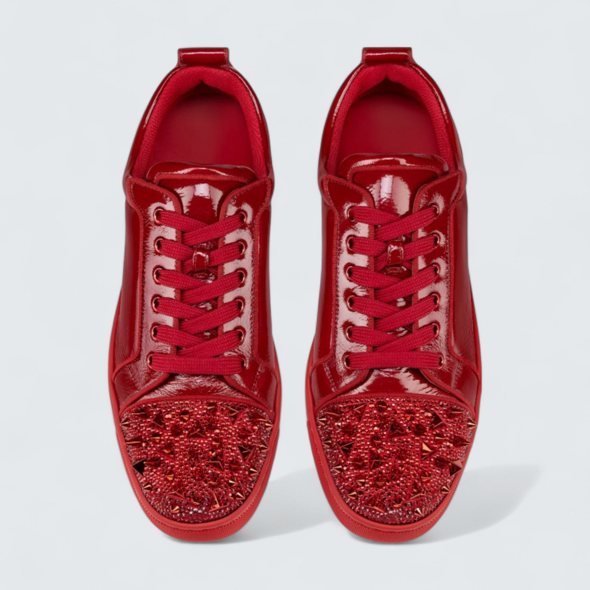 Louis Junior P Pik Pik Strass Vog Patent Leather and Spikes Loubi