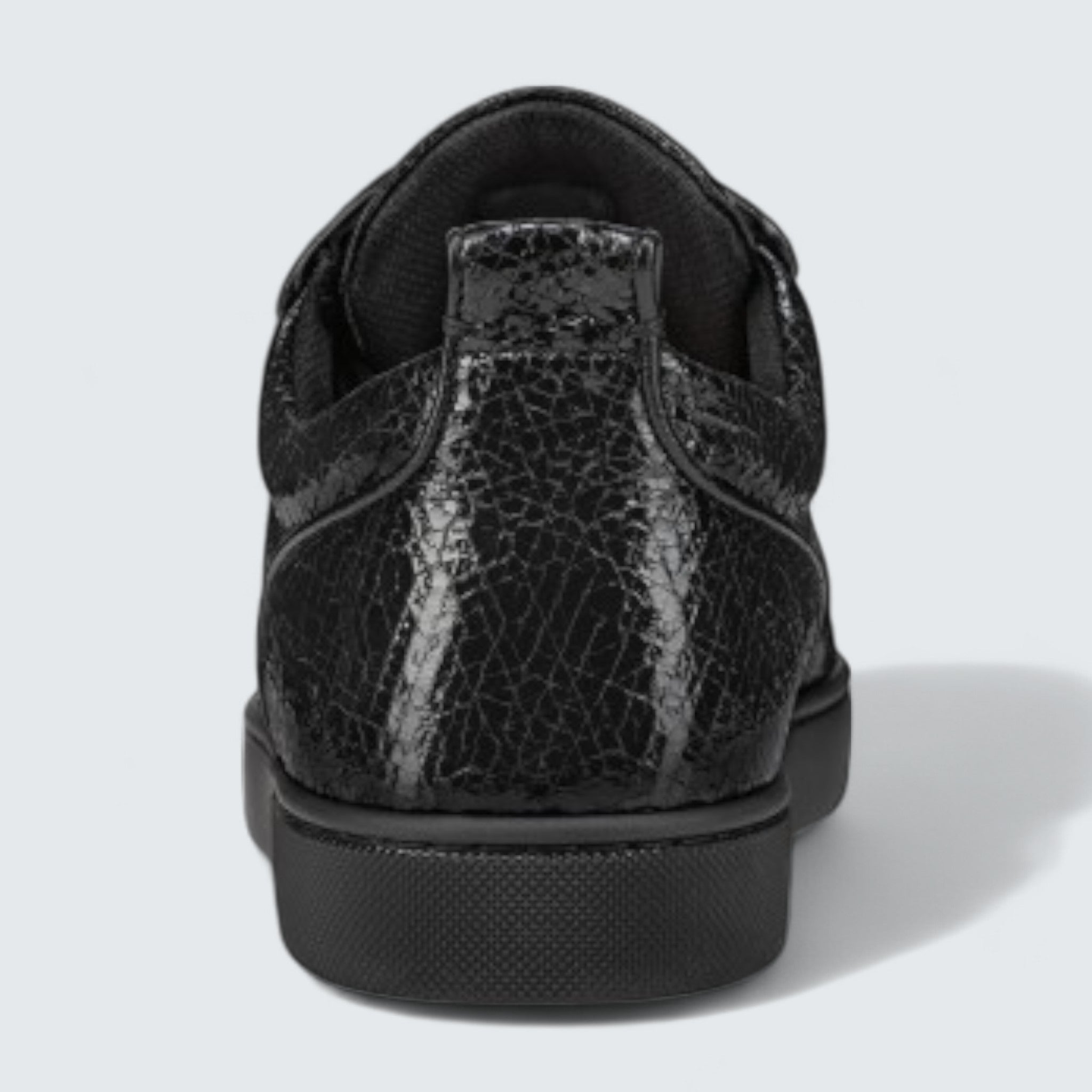 Louis Junior P Strass Eternity 'Star' Laminated Calf Leather and Spikes