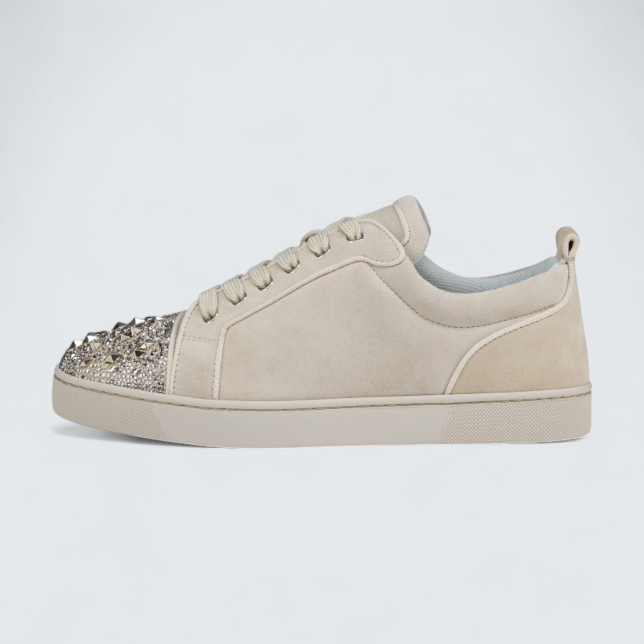 Louis Junior P Strass Eternity Veau Velours Albatre