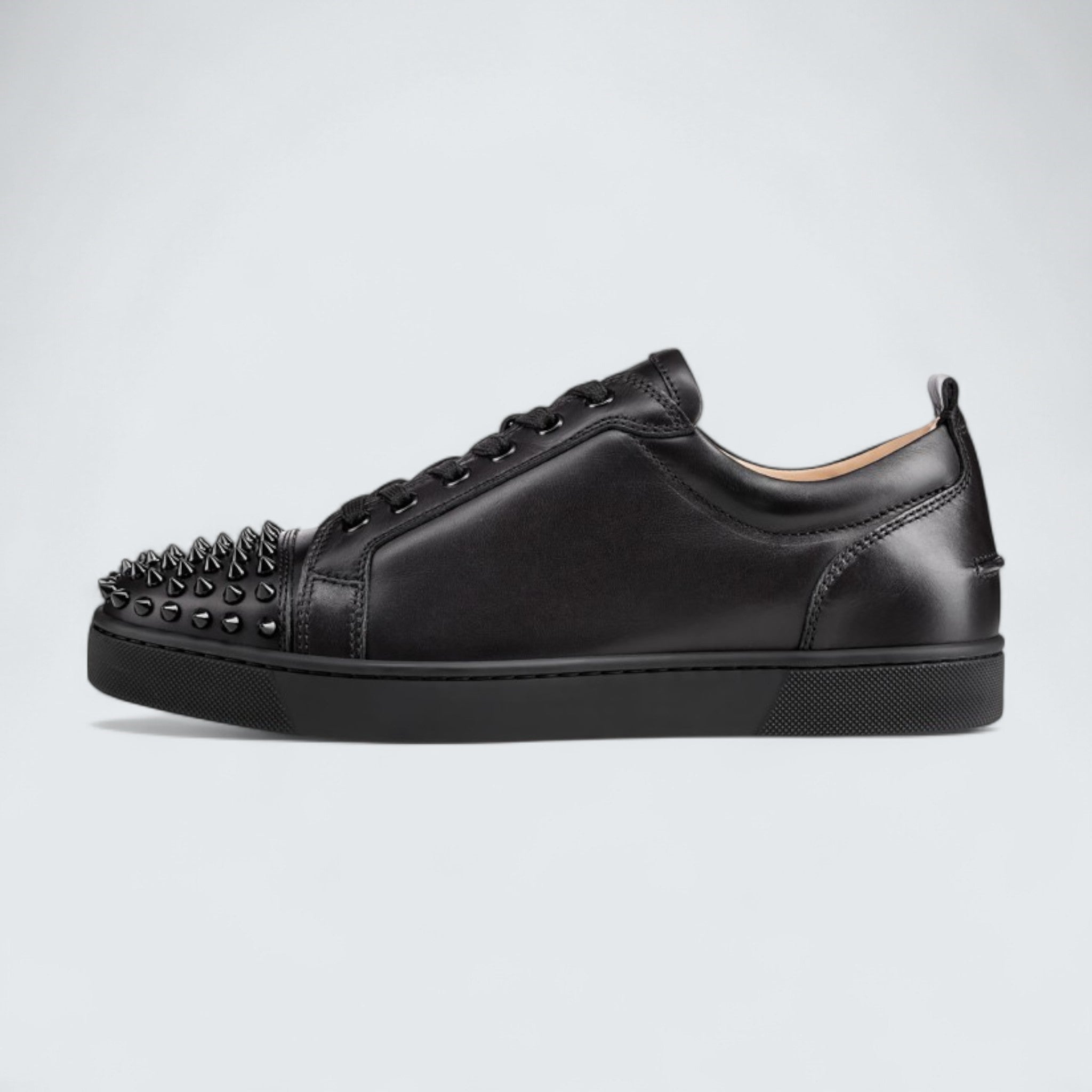 Louis Junior Spikes Calf Leather and Spikes Black