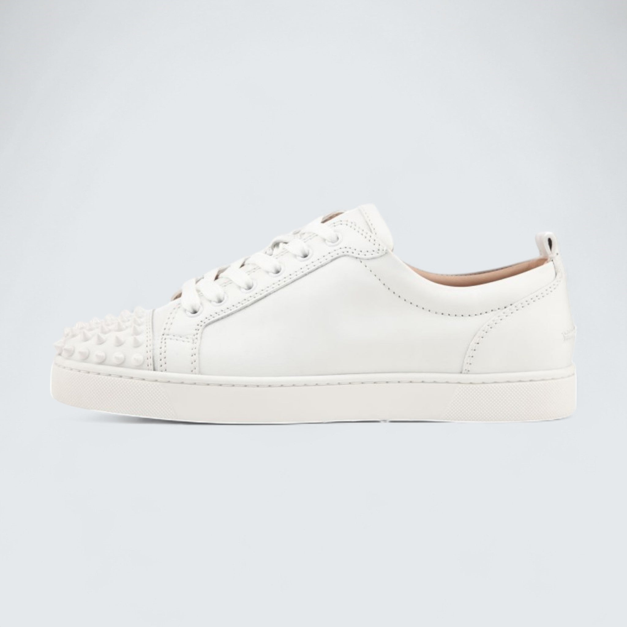 Louis Junior Spikes Calf Leather and Spikes White