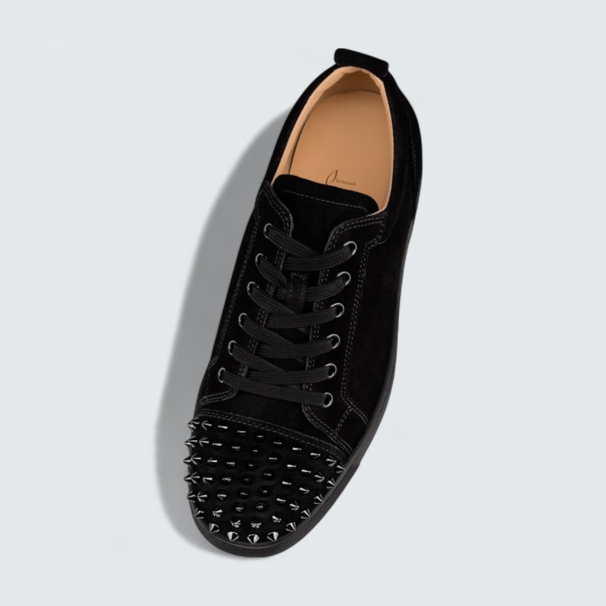 Louis Junior Spikes Veau Velours Black