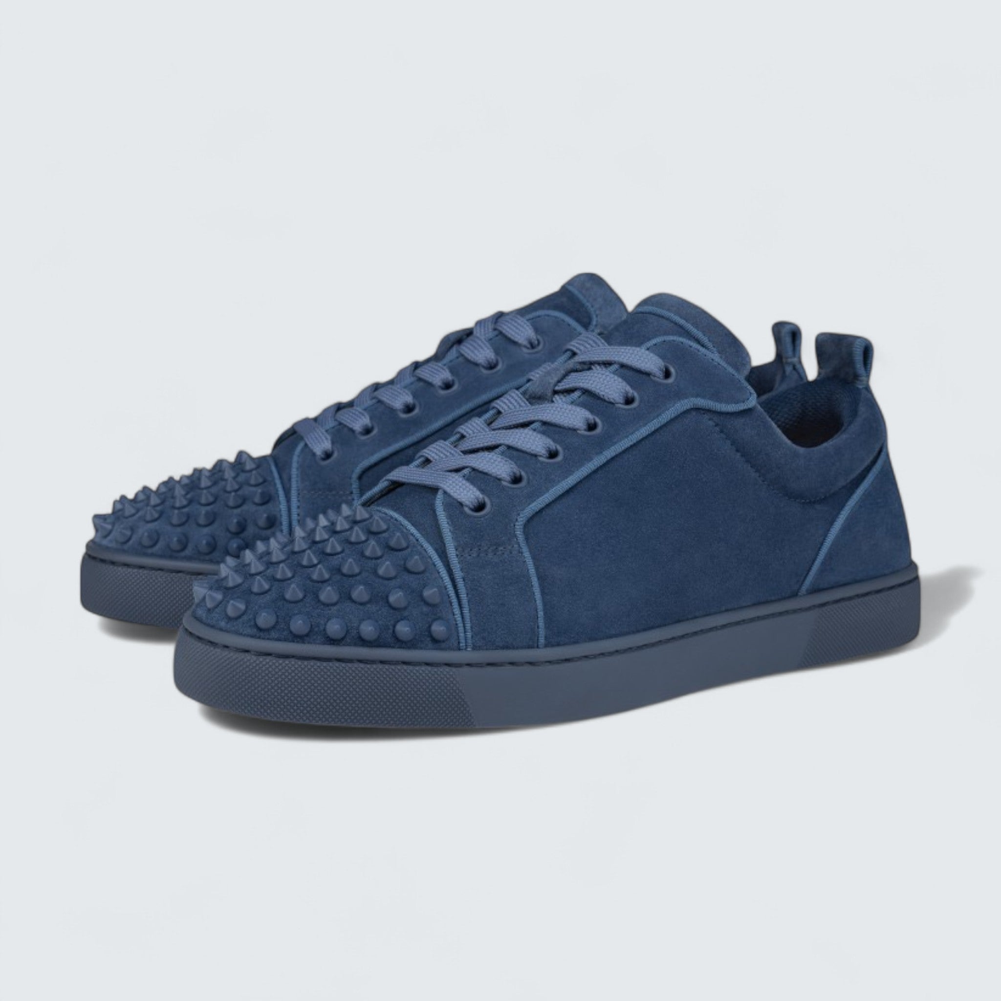 Louis Junior Spikes Veau Velours and Spikes Denim