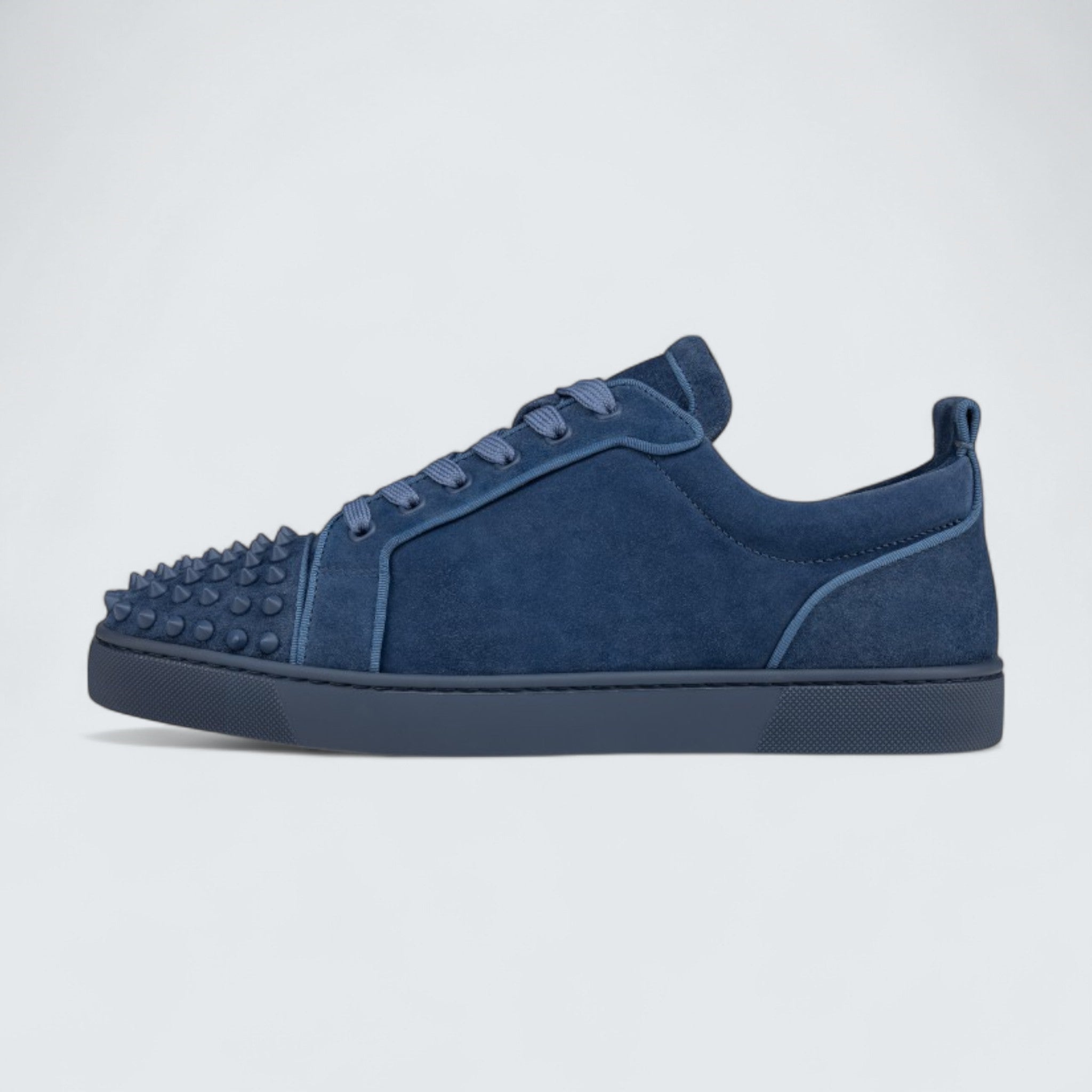 Louis Junior Spikes Veau Velours and Spikes Denim