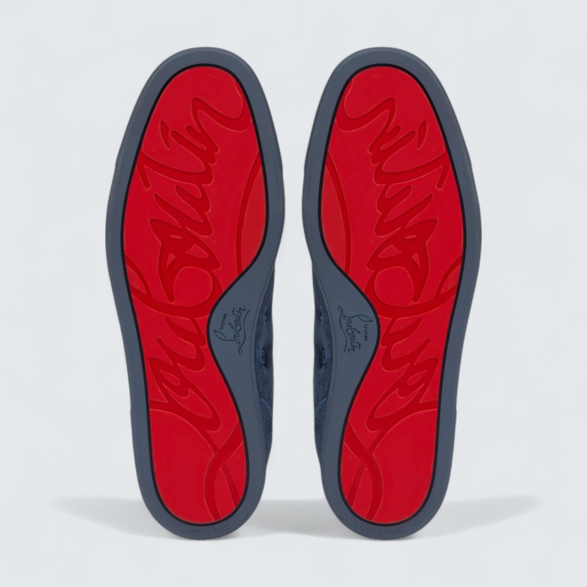 Louis Junior Spikes Veau Velours and Spikes Denim