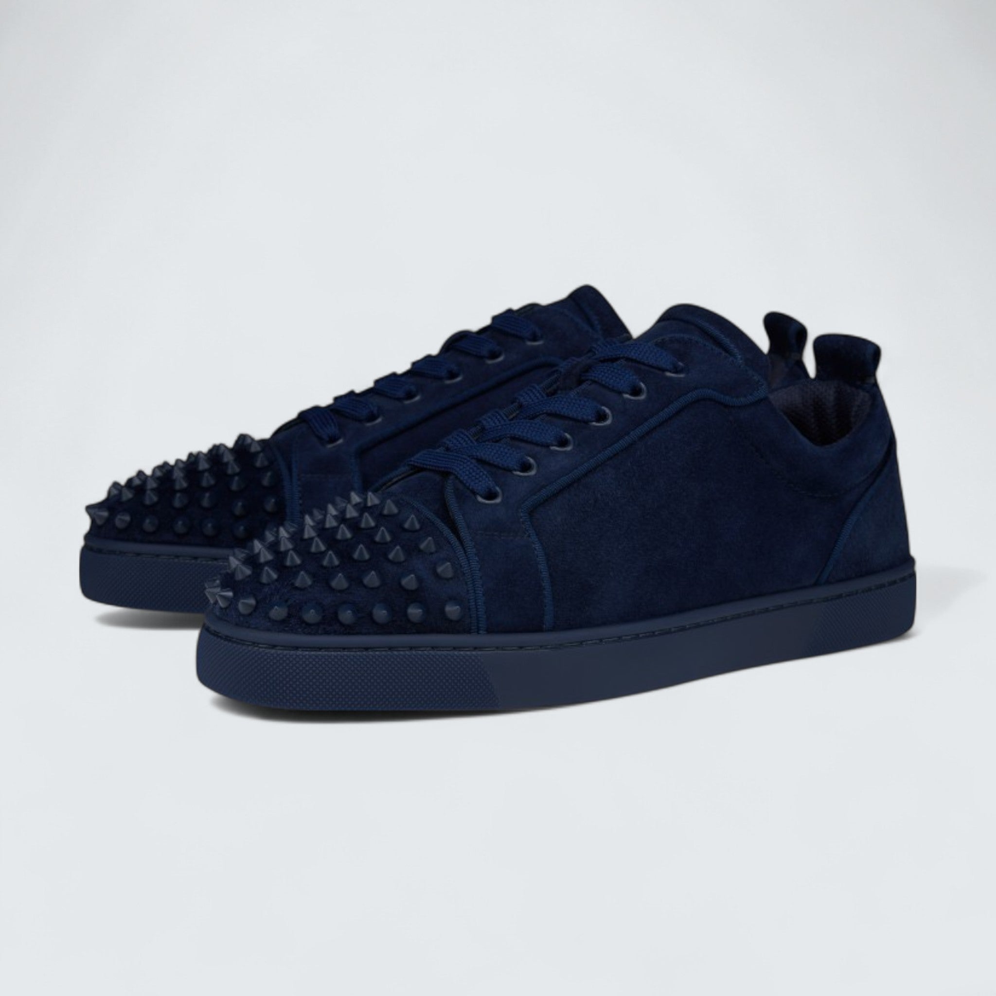 Louis Junior Spikes Veau Velours and Spikes Zaffiro