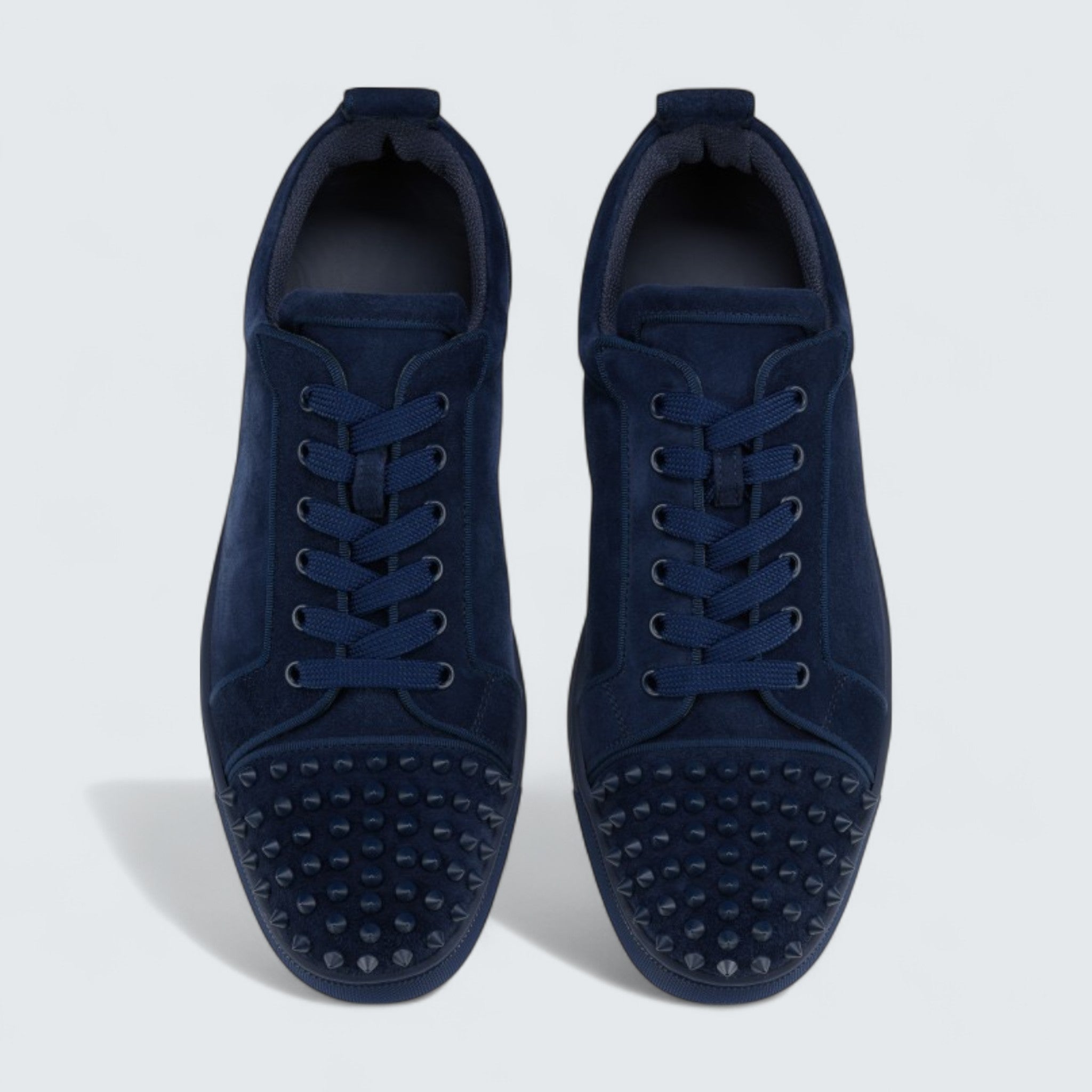 Louis Junior Spikes Veau Velours and Spikes Zaffiro