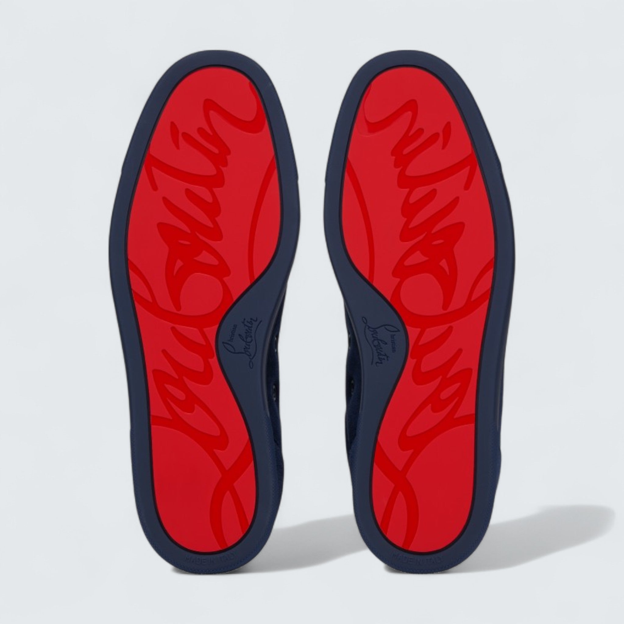 Louis Junior Spikes Veau Velours and Spikes Zaffiro
