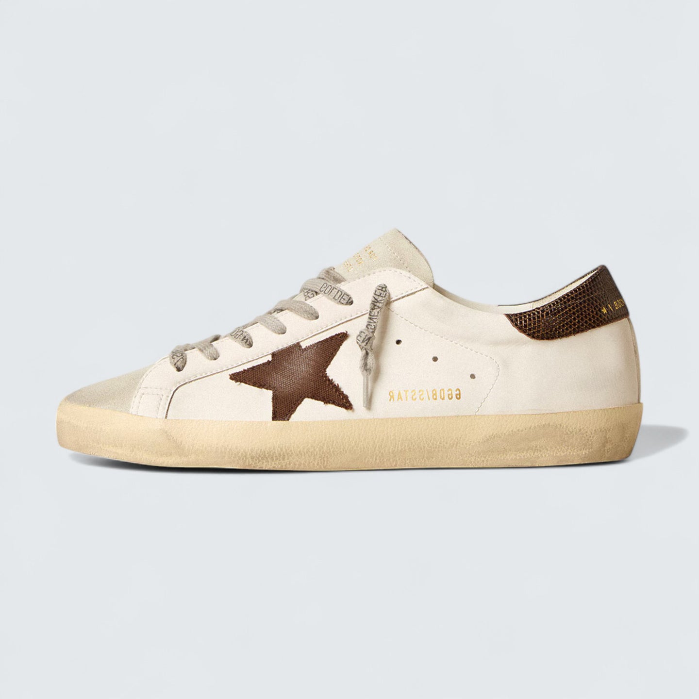 Super-Star 'Canvas Star & Dark Brown Heel'