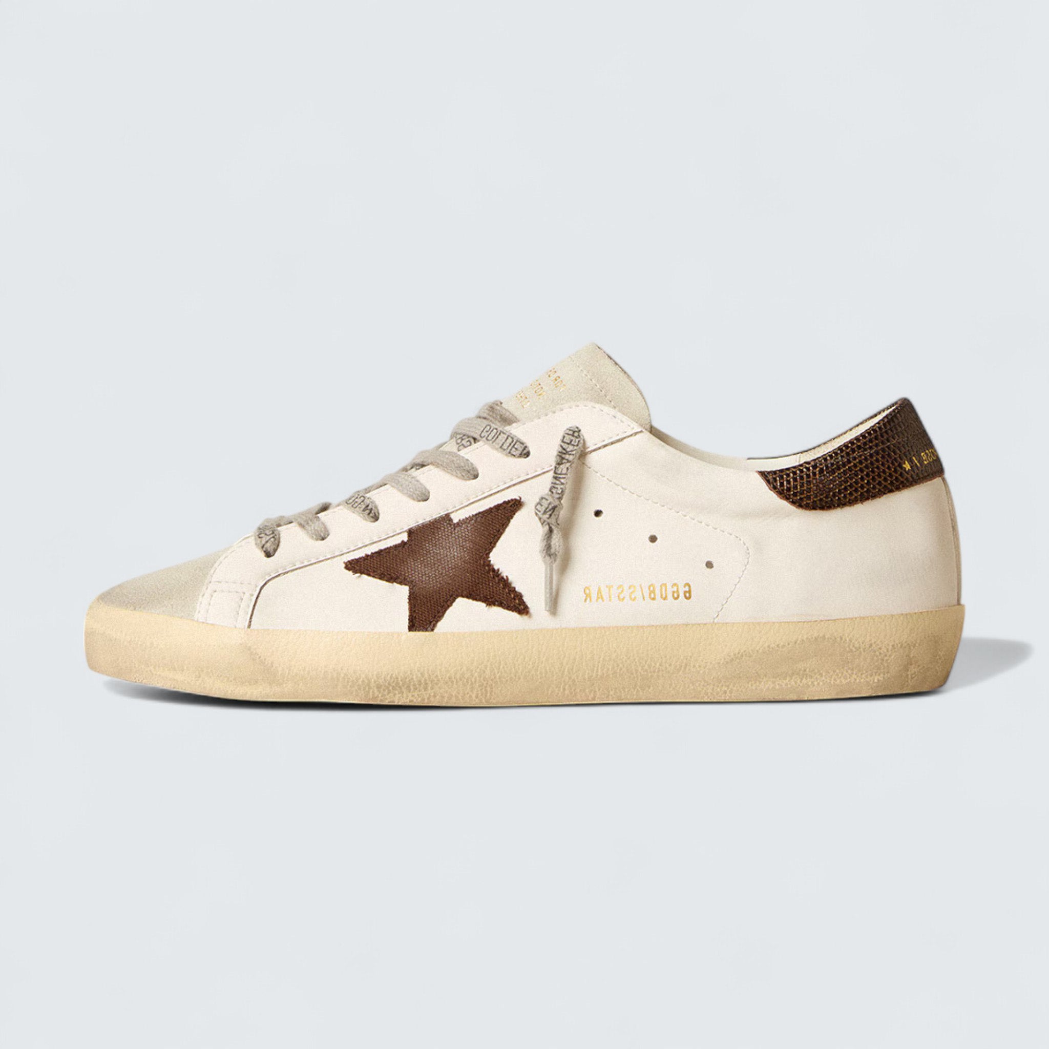 Super-Star 'Canvas Star & Dark Brown Heel'