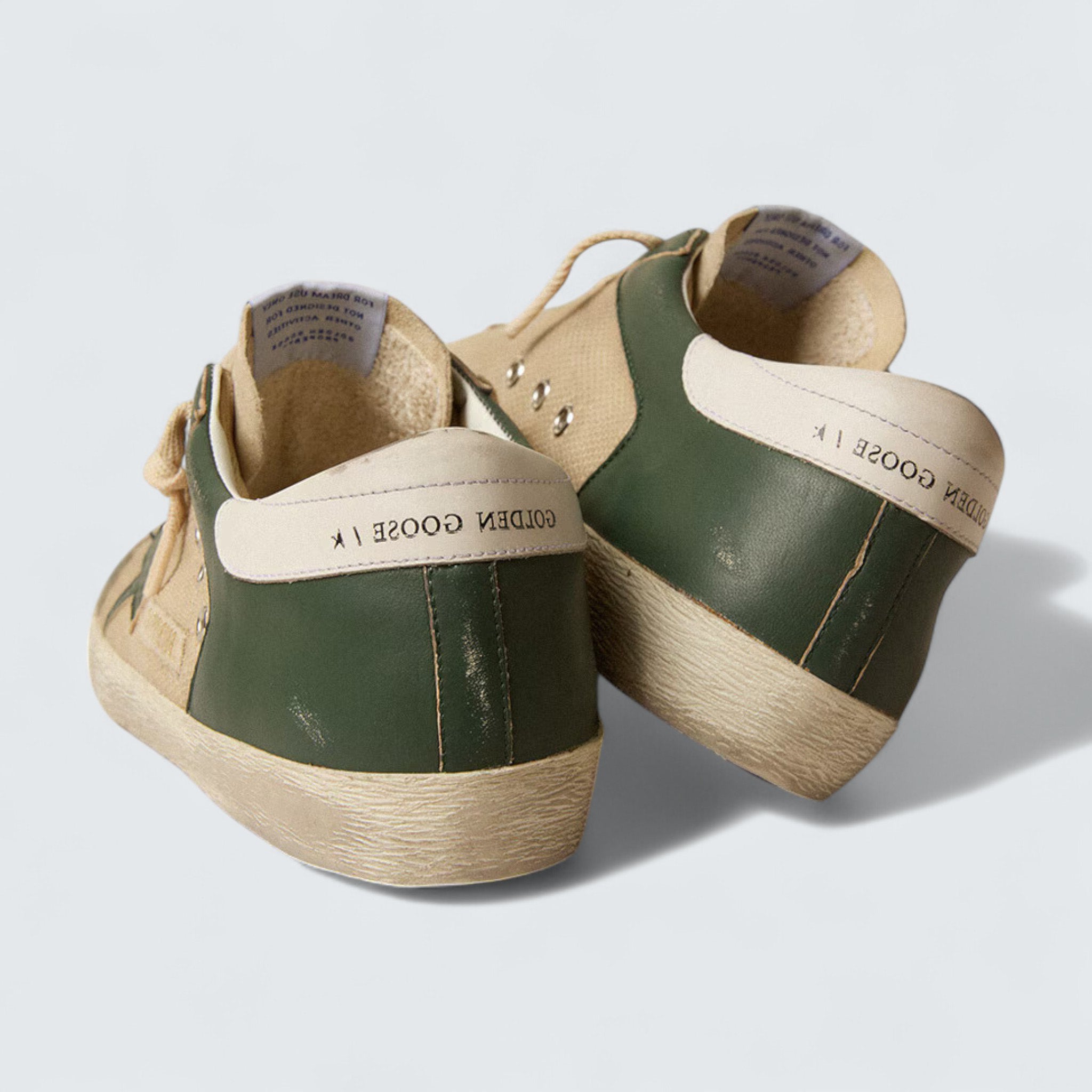 Super-Star 'Cream Mesh & Green Nappa'