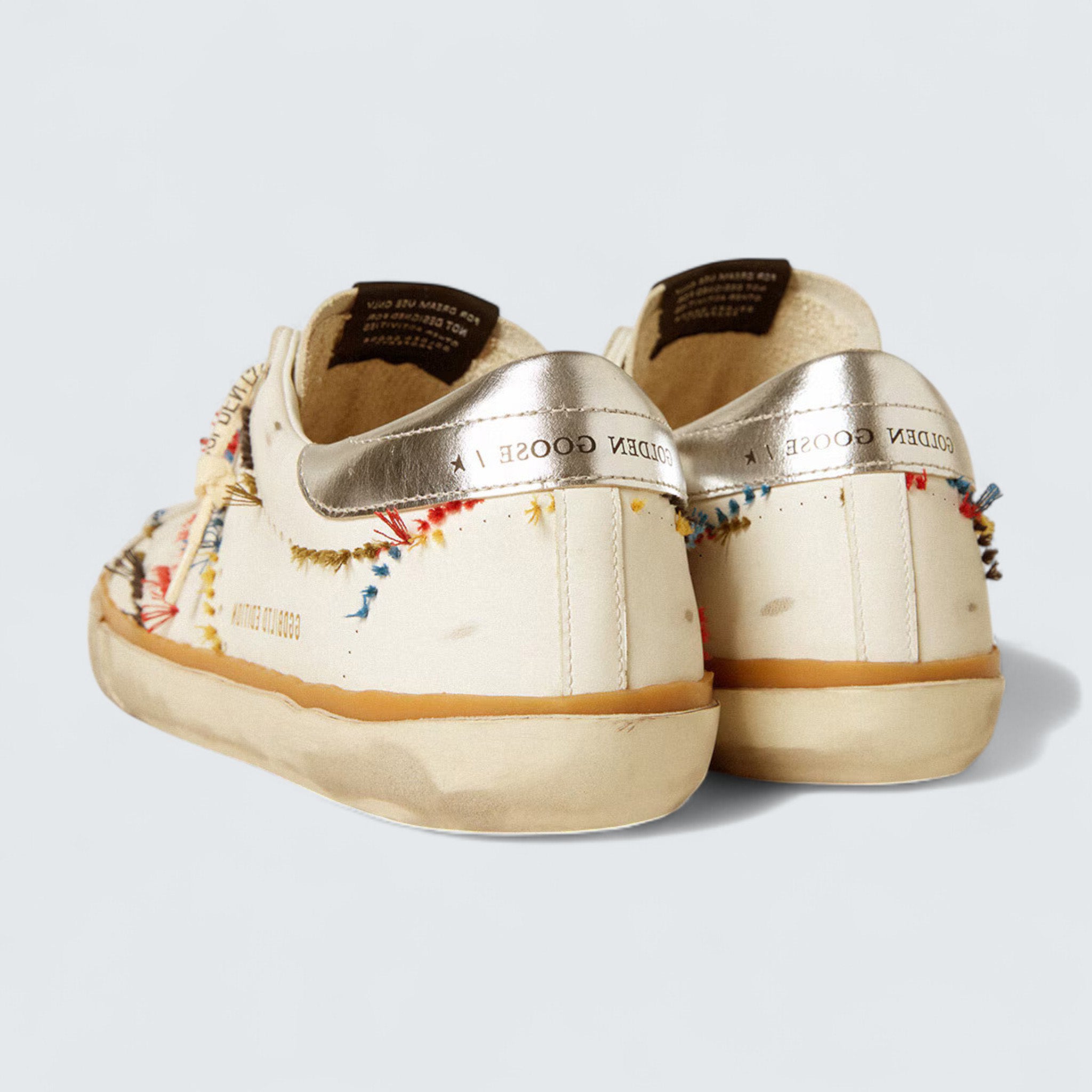 Super-Star 'Perforated Star & Metallic Heel Tab'