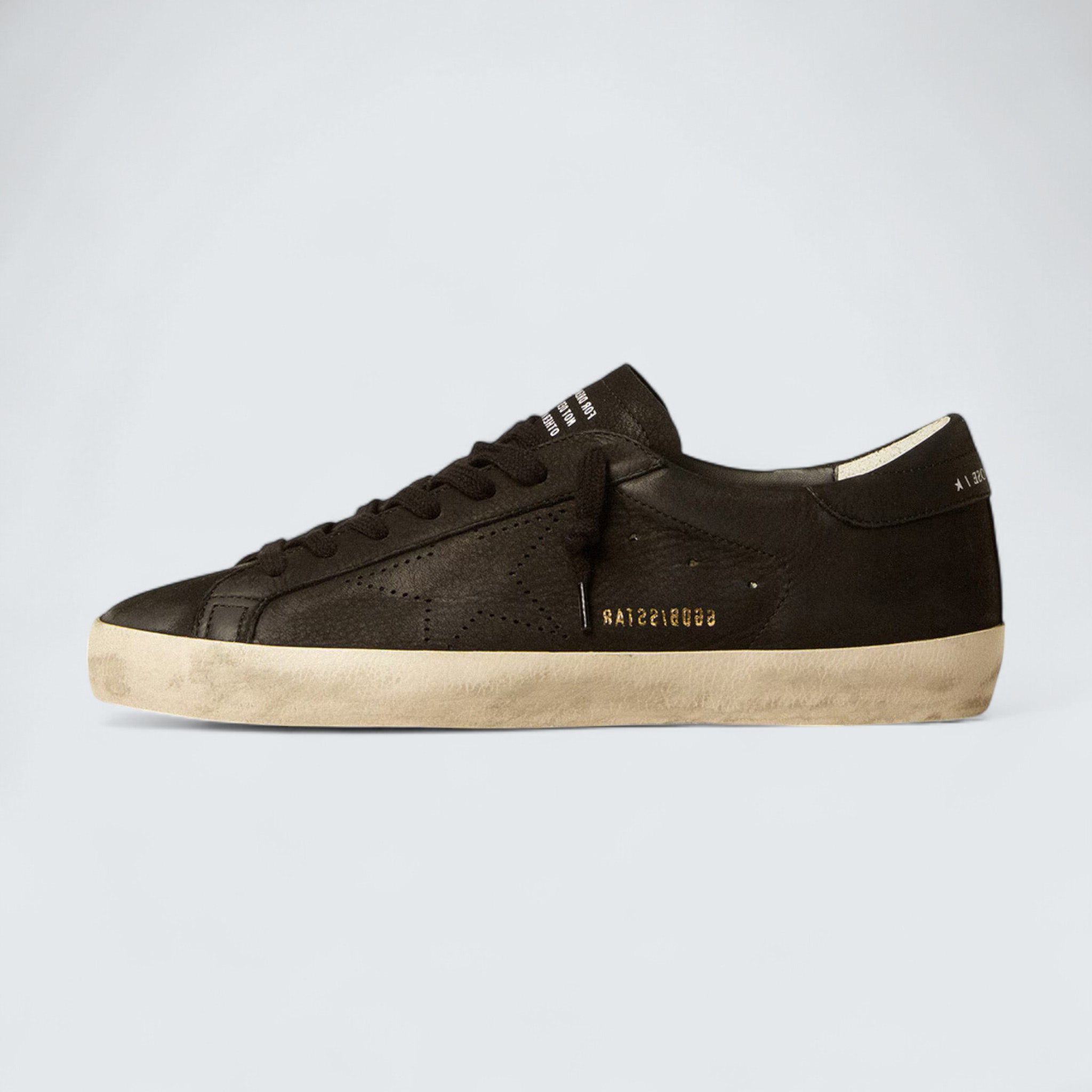 Super-Star 'Black Nubuck & Perforated Star'