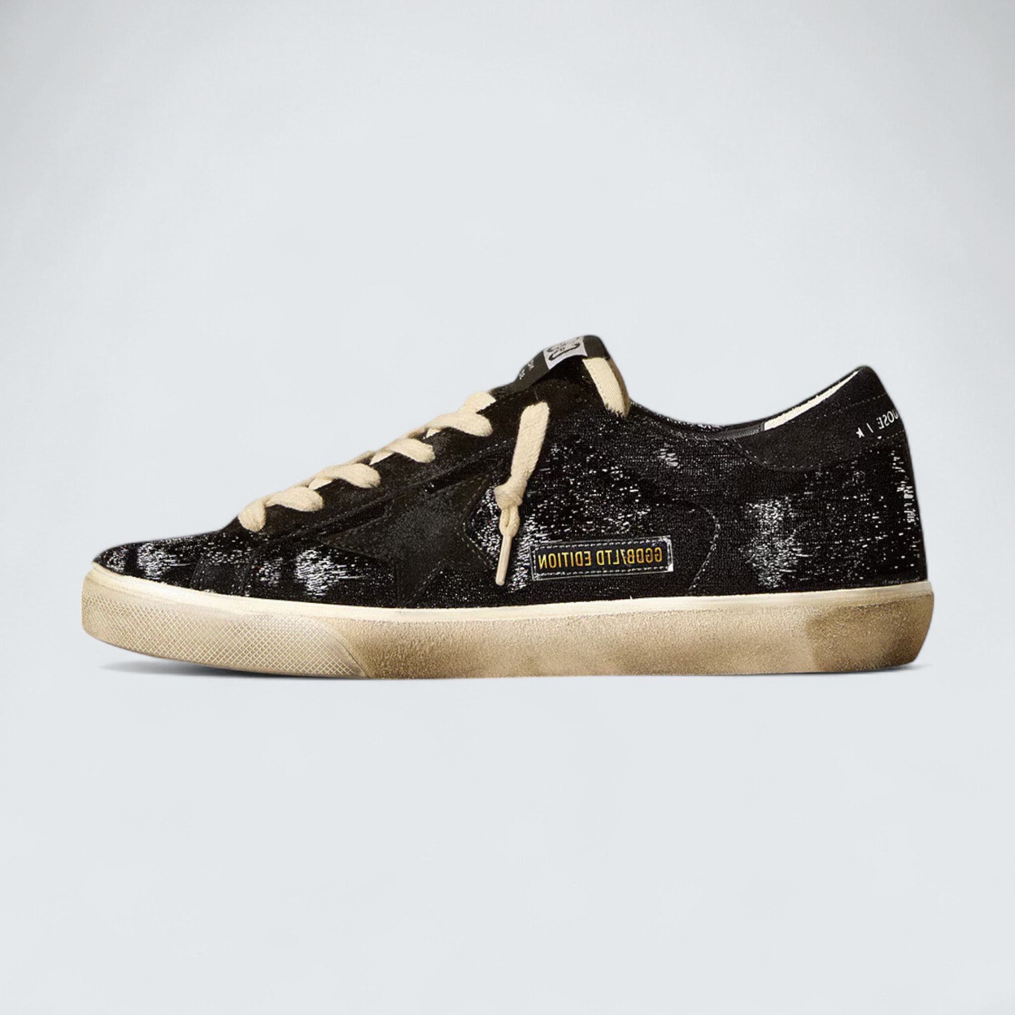 Super-Star 'Black Velvet & Suede Star'