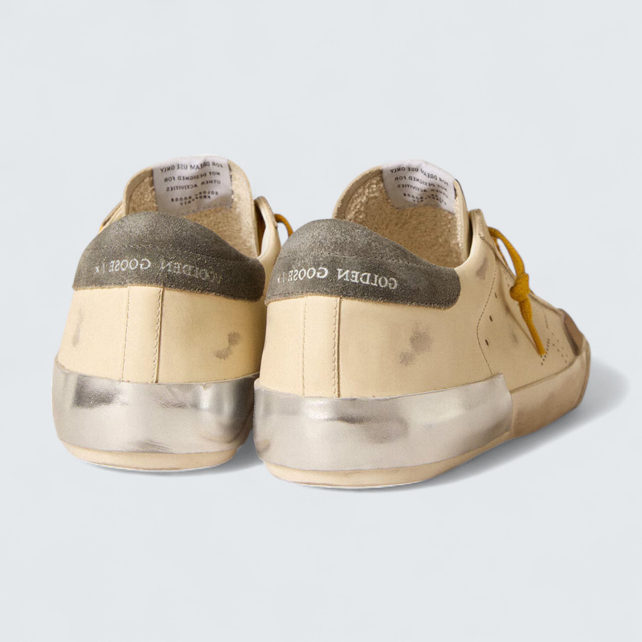 Super-Star 'Perforated Star & Grey Suede Heel'