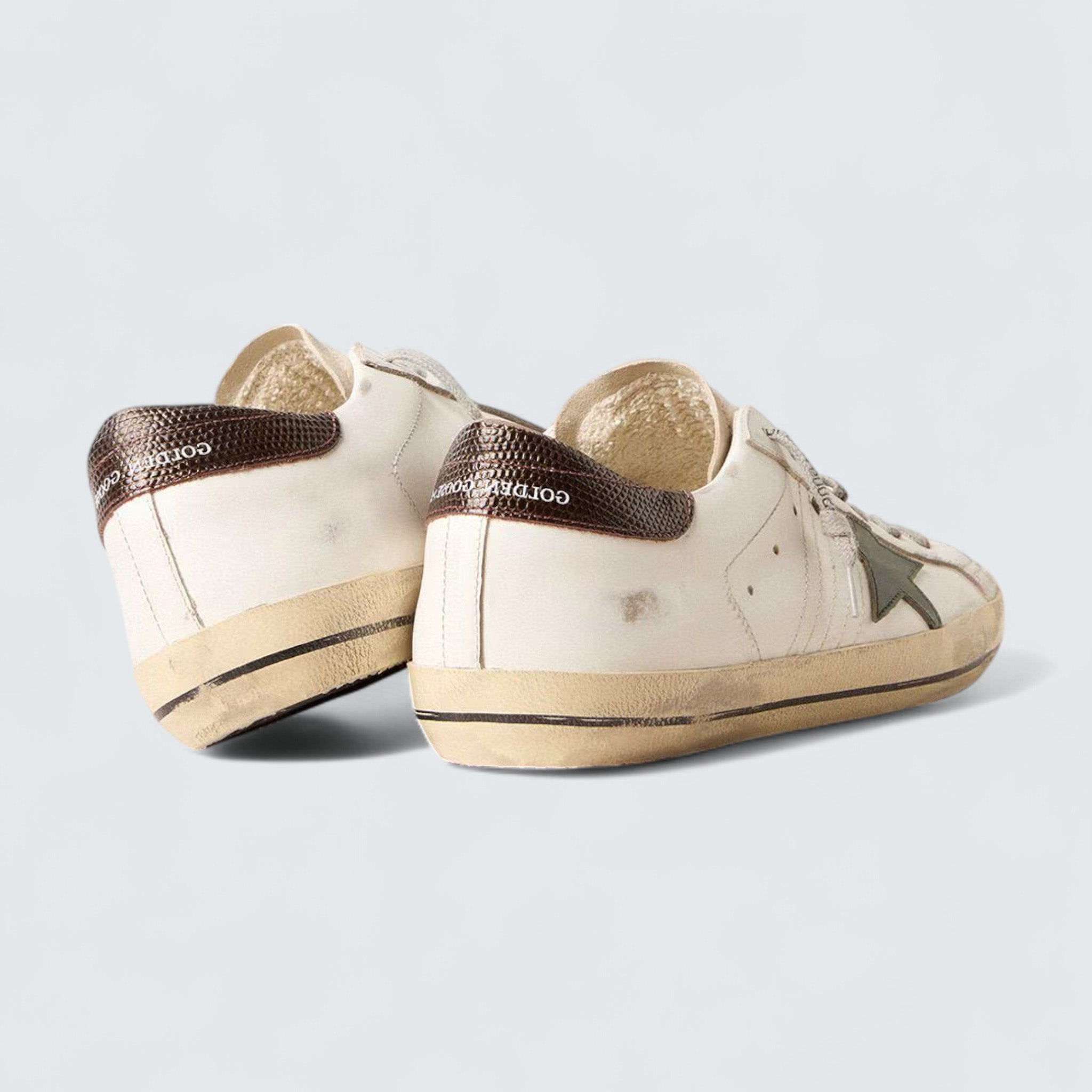 Super-Star 'Green Star & Animal-Print Heel'