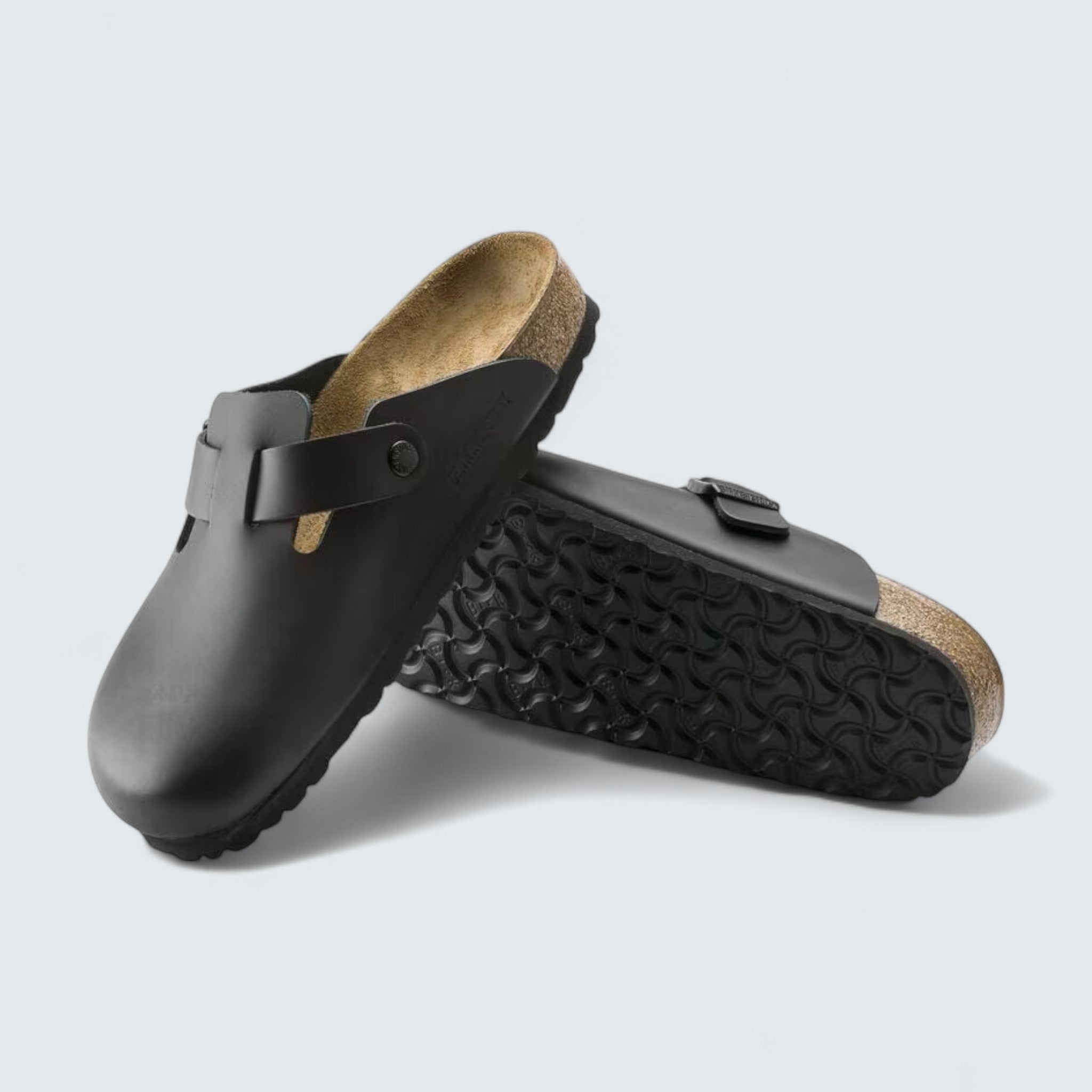 Boston 'Black Natural Leather'