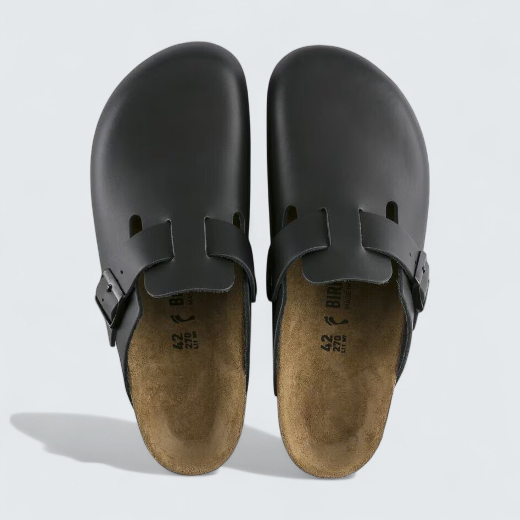 Boston 'Black Natural Leather'