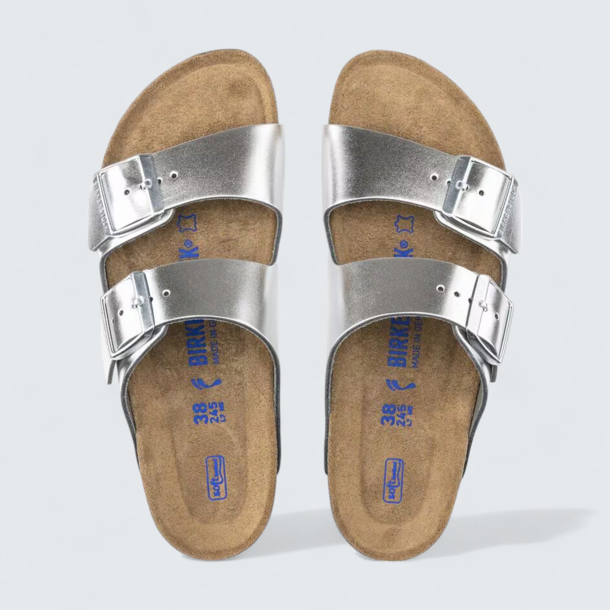Arizona 'Metallic Silver Natural Leather'