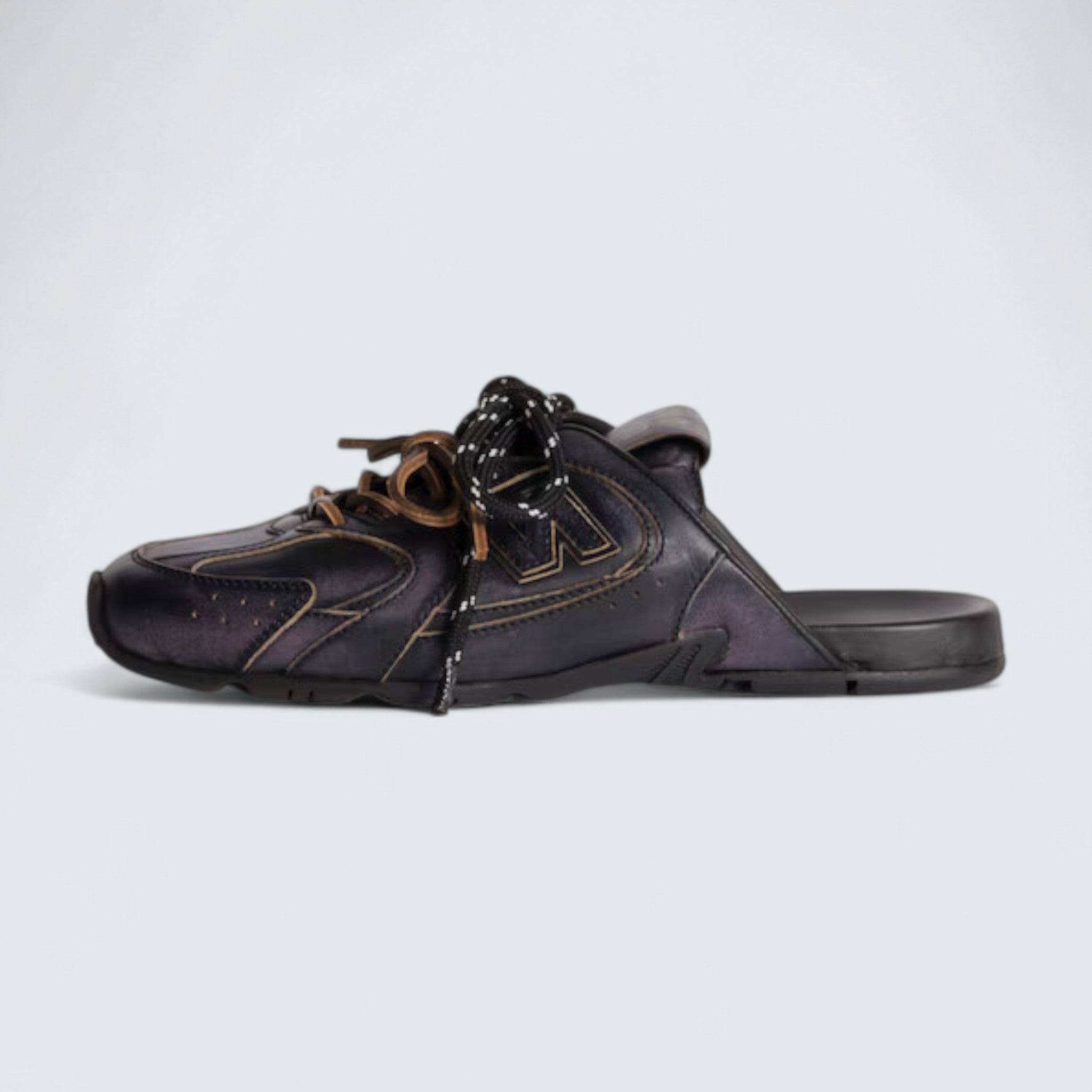 x New Balance 530 SL Deco Calf Leather Mules 'Black'