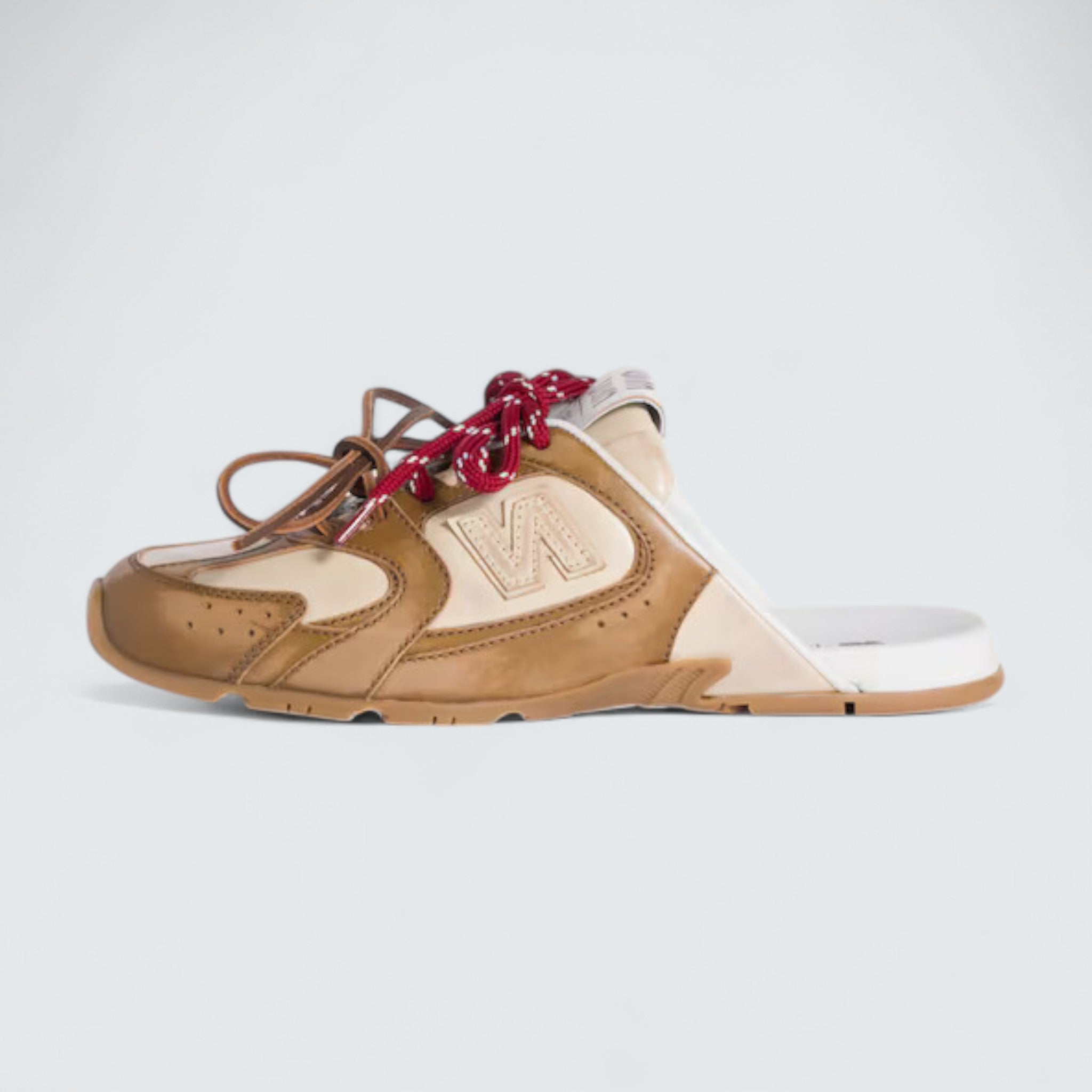 x New Balance 530 SL Deco Calf Leather Mules 'Cinnamon/Travertine Gray'