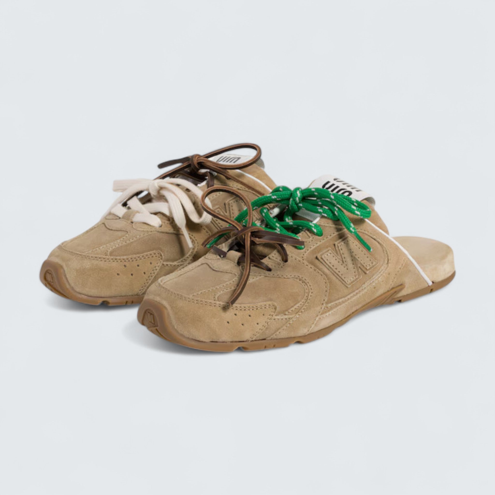 x New Balance 530 SL Faded Suede Mules 'Ecru'