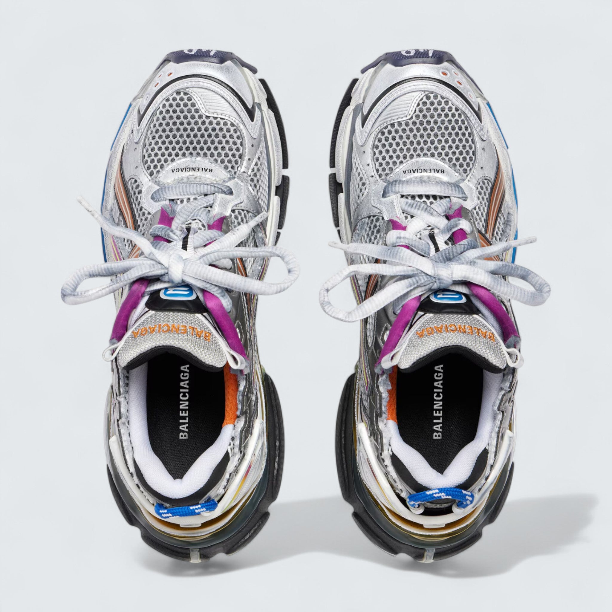 Runner Sneaker in Multicolor Mesh and Nylon