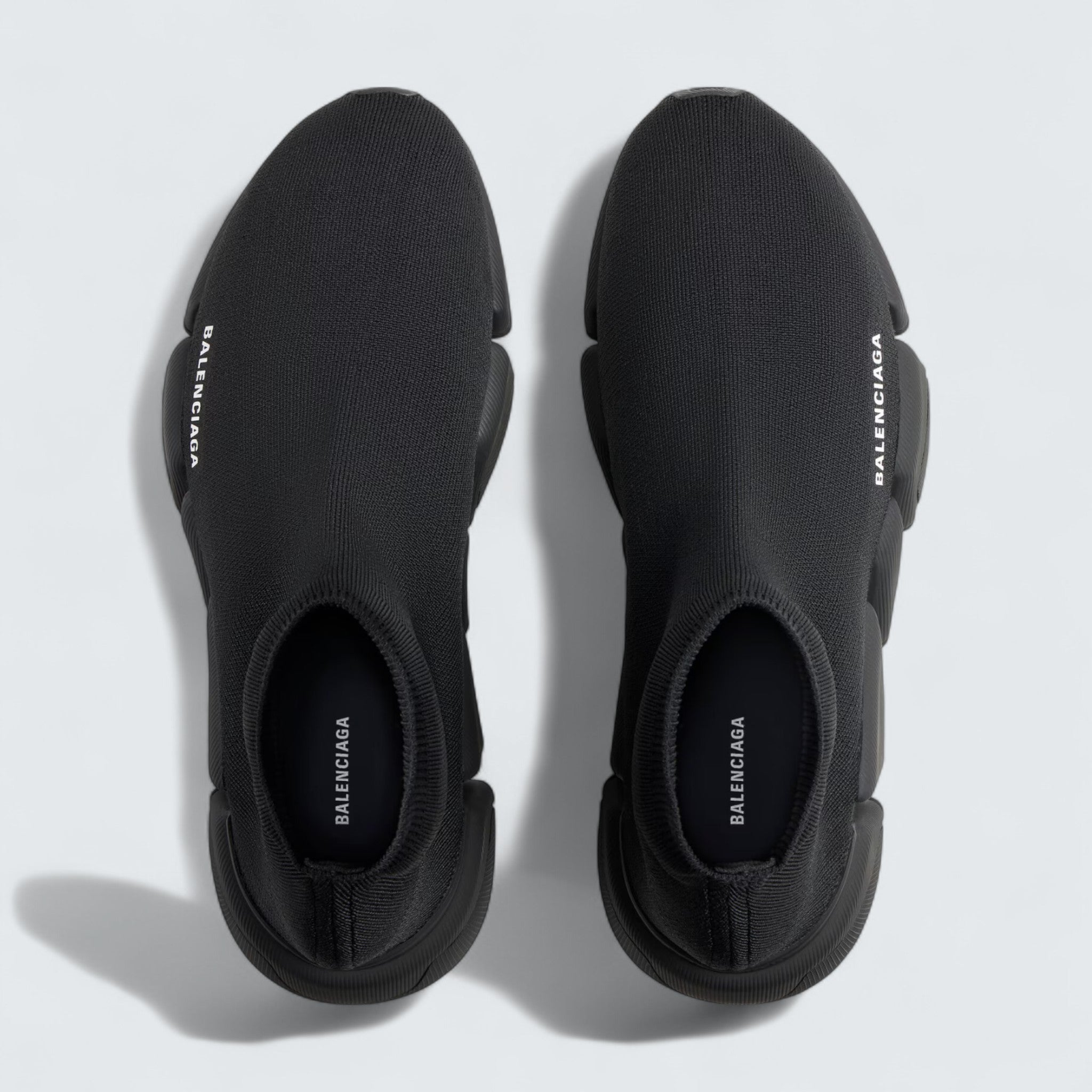 Speed 2.0 Sneaker in Black Recycled Polyester and Elastane