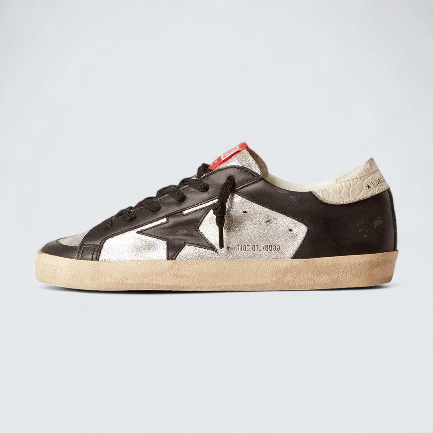 Super-Star LTD 'Metallic Leather with Black Leather Star and Inserts'