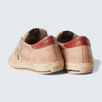 Super-Star LTD 'Pink Nubuck with Perforated Star and Leather Heel Tab'