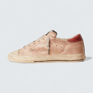 Super-Star LTD 'Pink Nubuck with Perforated Star and Leather Heel Tab'