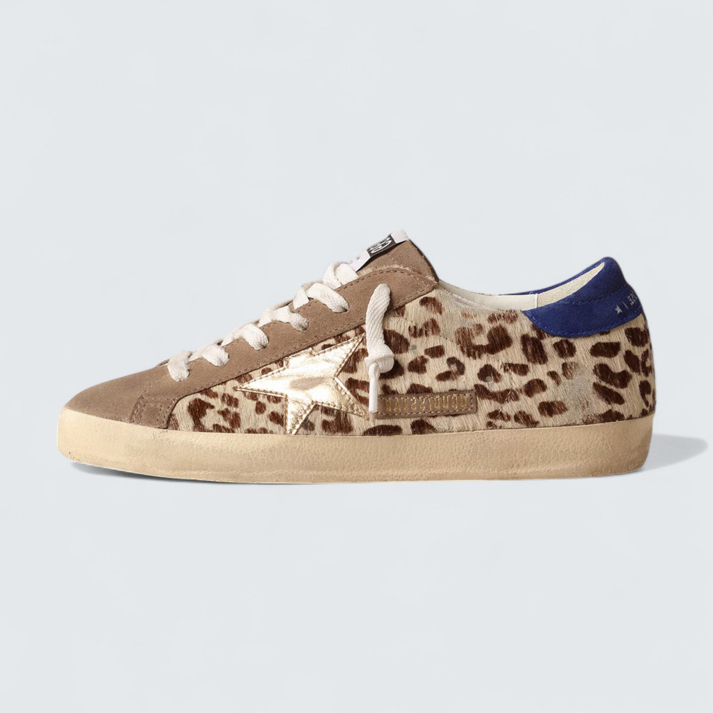 Super-Star LTD 'Pony Skin with Gold Star and Suede Heel Tab'