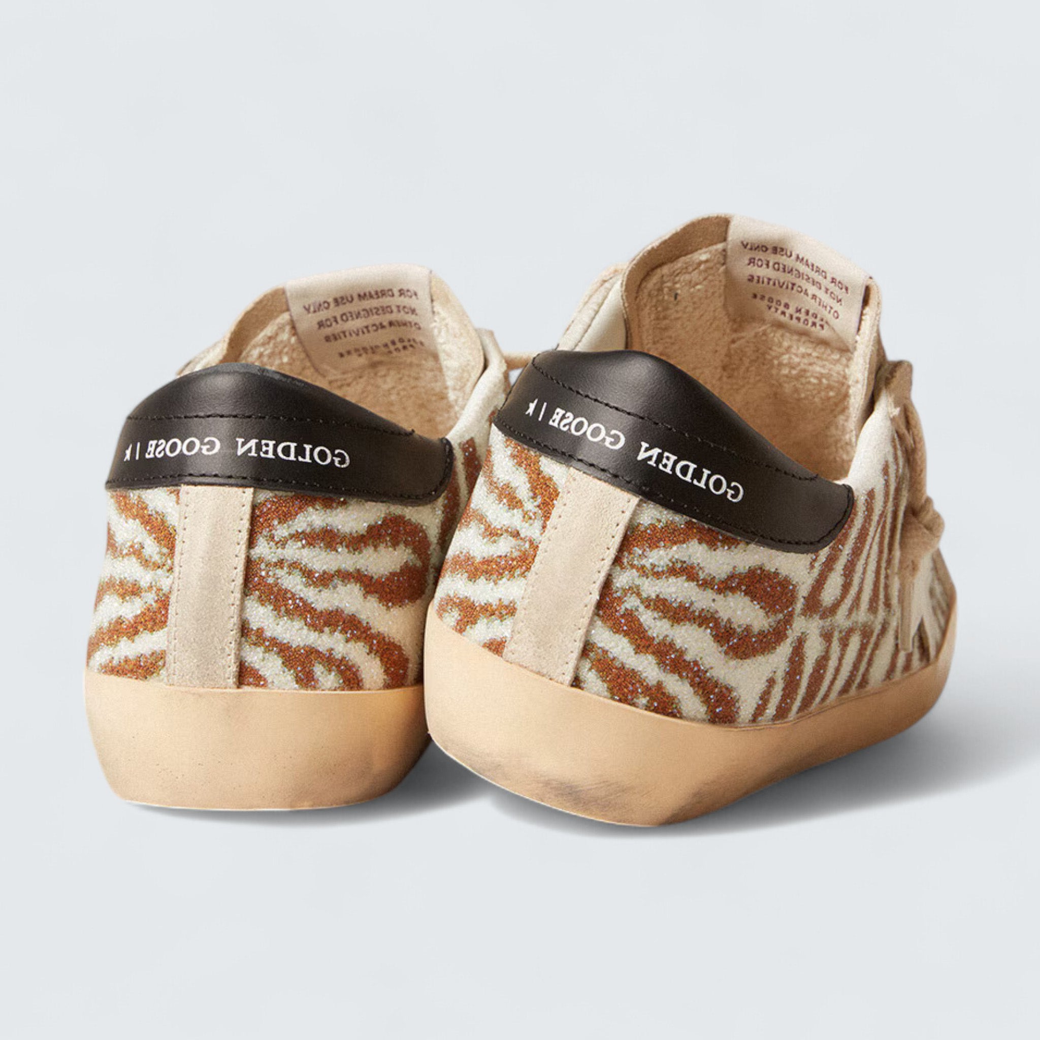 Super-Star LTD 'Zebra-Effect Swarovski with White Leather Star'