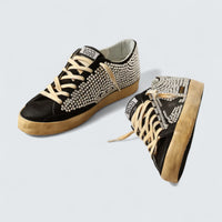 Super-Star LTD 'Black Suede with Swarovski Crystals and Black Leather Star'
