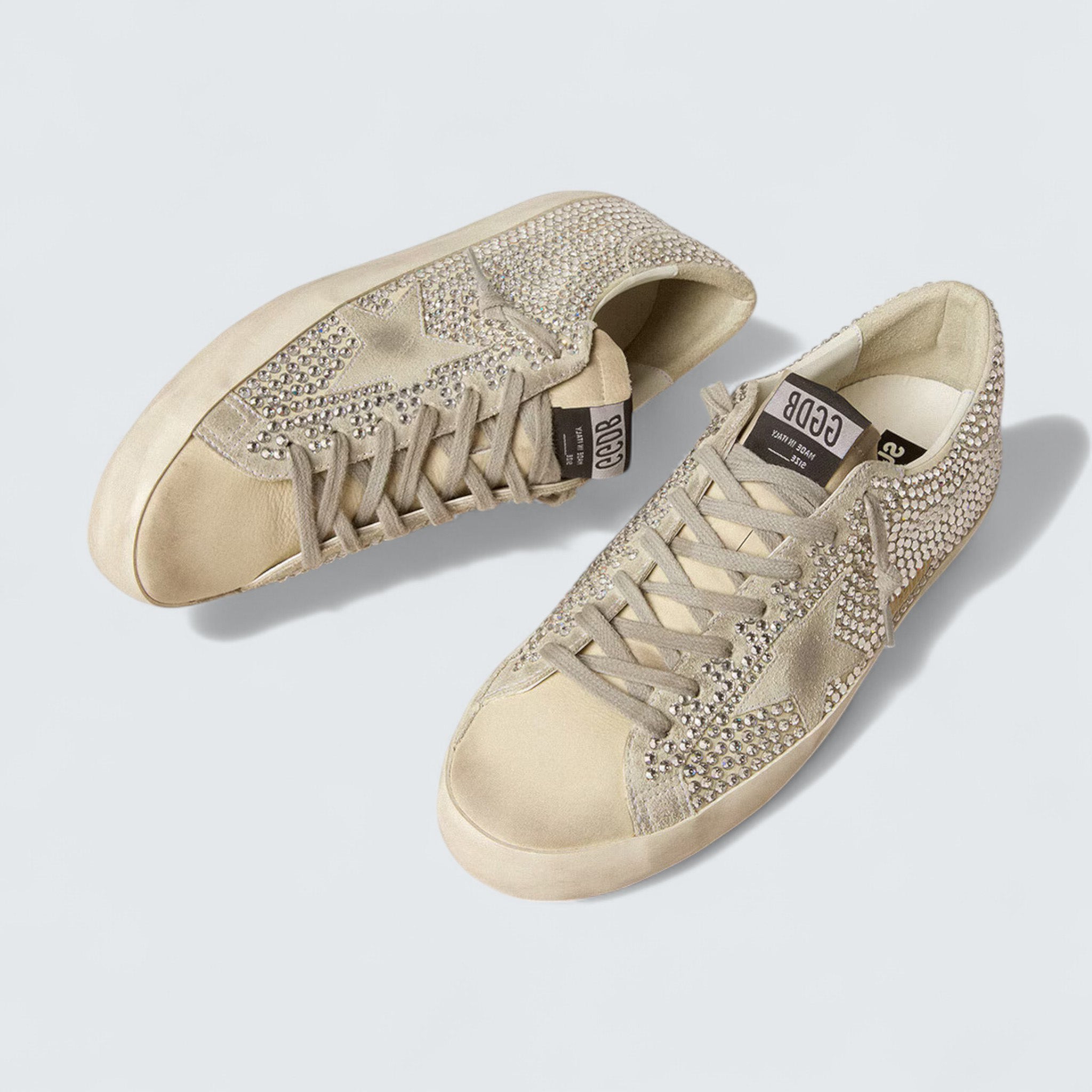 Super-Star 'Nubuck with Swarovski Crystals and Ice-Gray Suede Star'