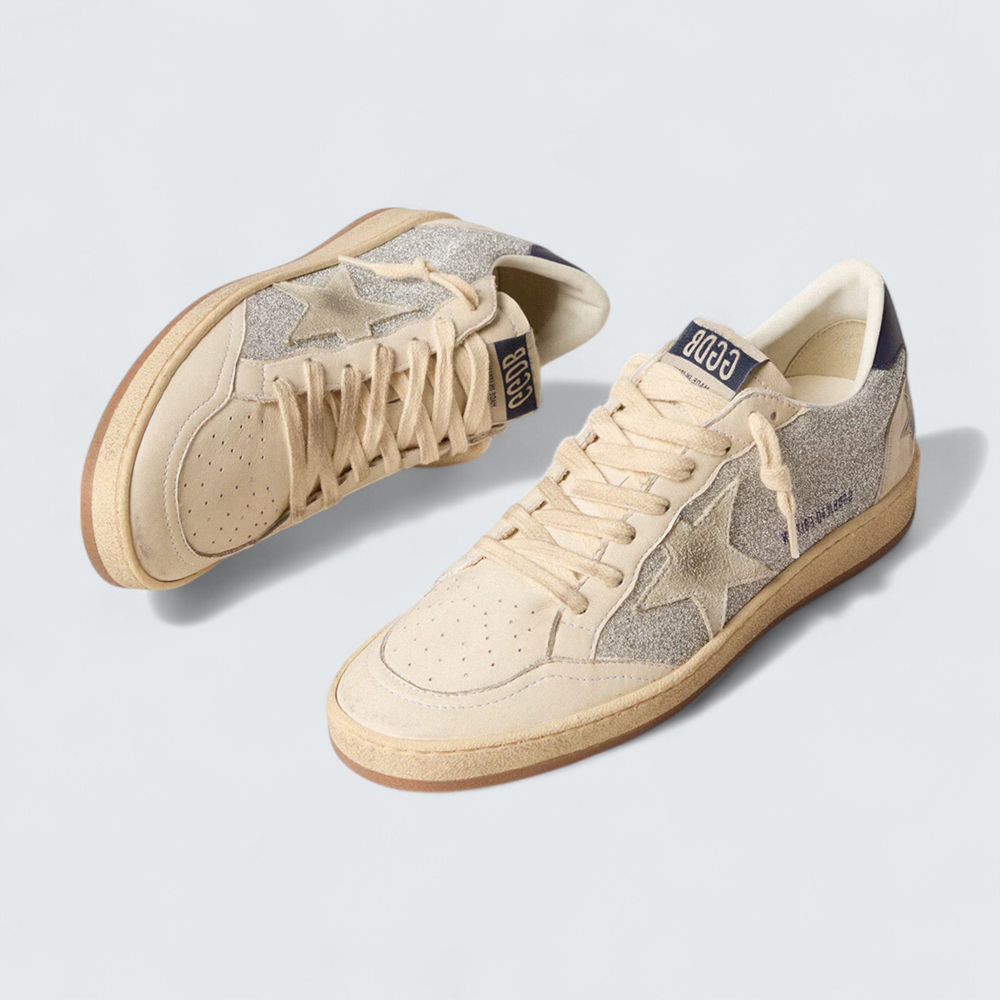 Ball Star LTD 'Swarovski Crystals and Leather with White Suede Star'