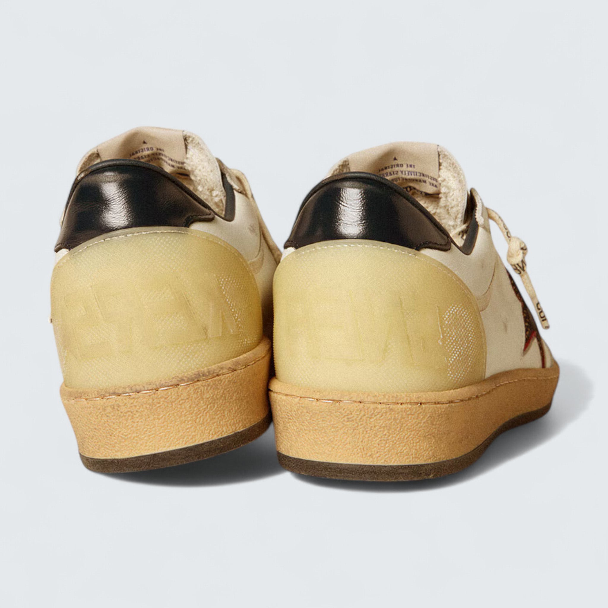 Ball Star LTD 'White Leather with Midnight Blue Mesh Star and Midnight Blue Leather Heel Tab'