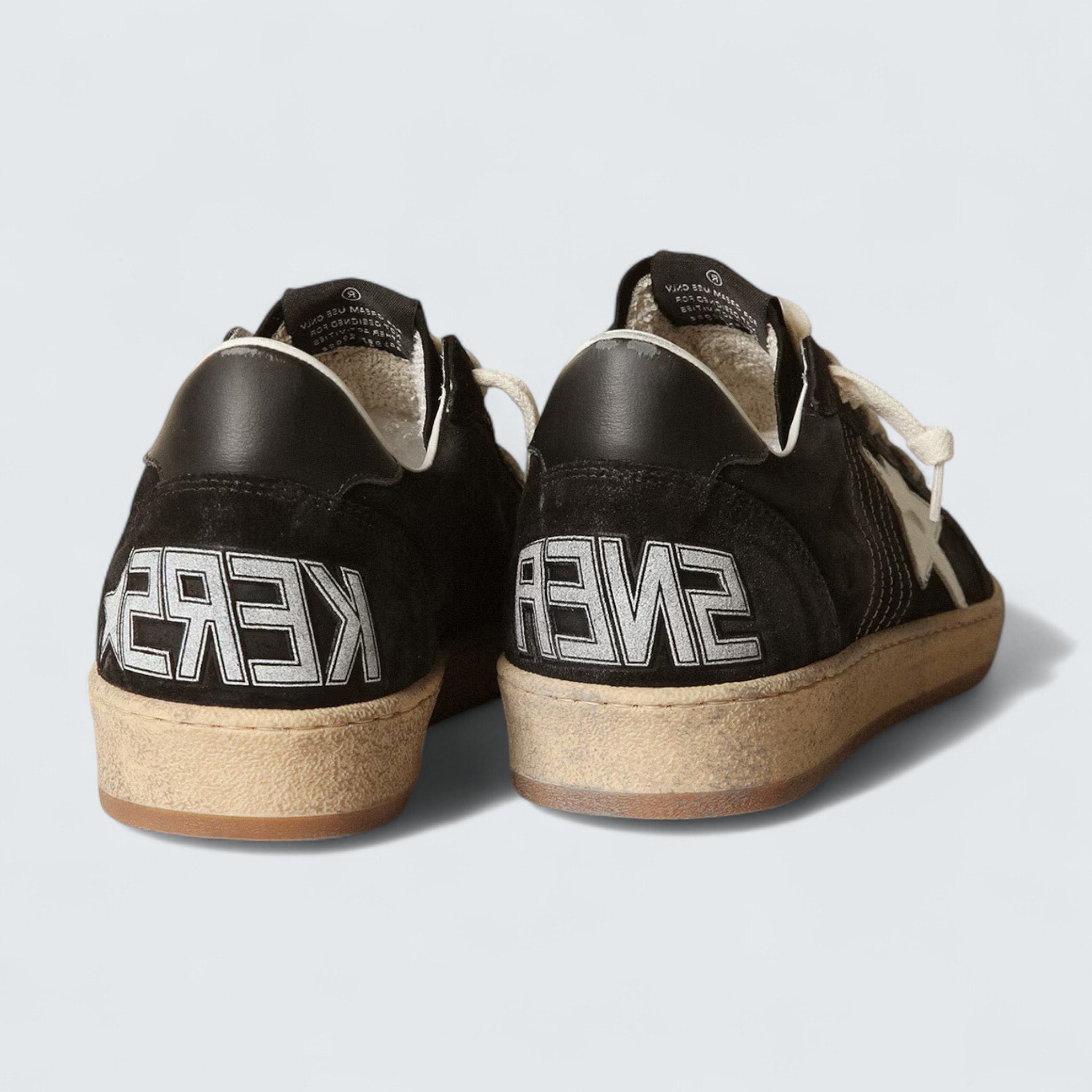 Ball Star 'Black Suede with White Leather Star'