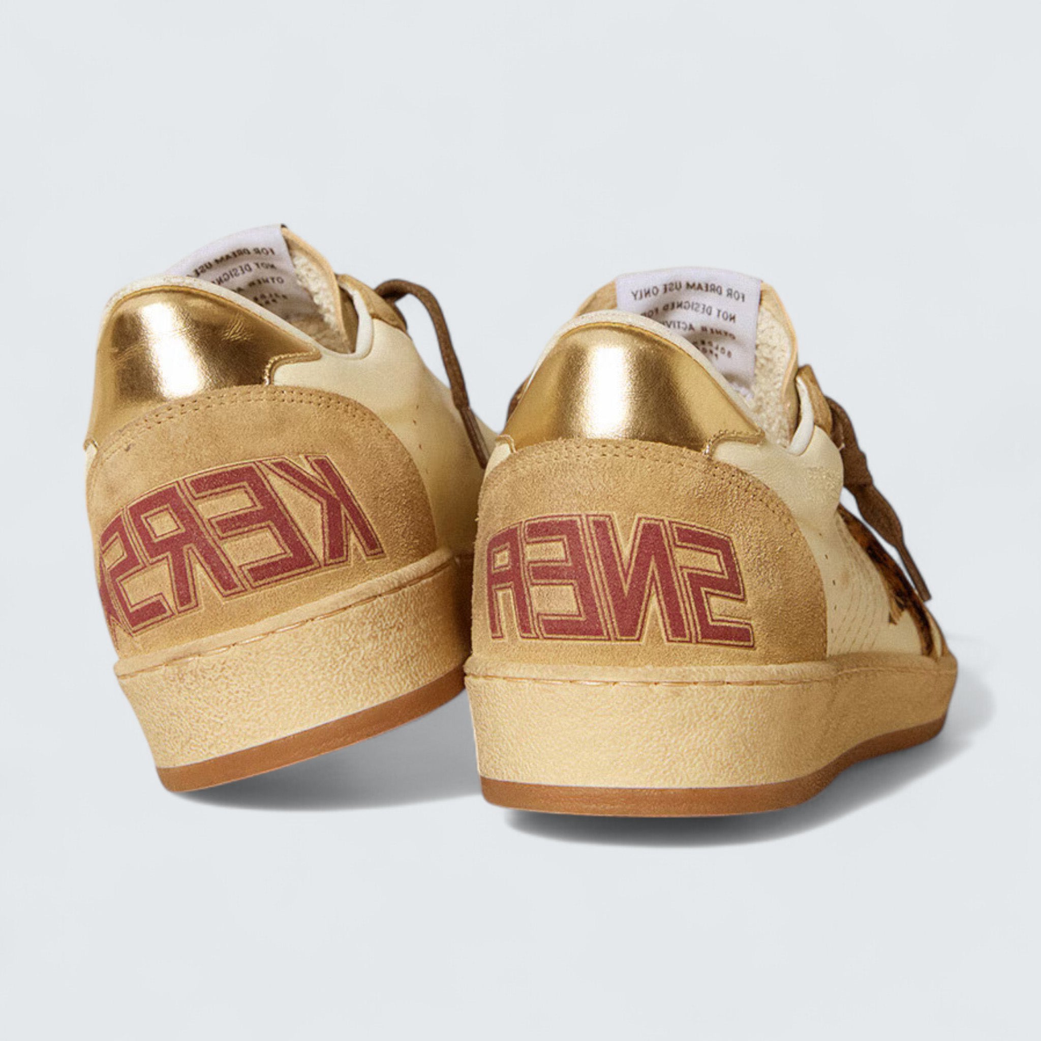 Ball Star 'Nappa and Suede with Pony Skin Star and Metallic Heel Tab'