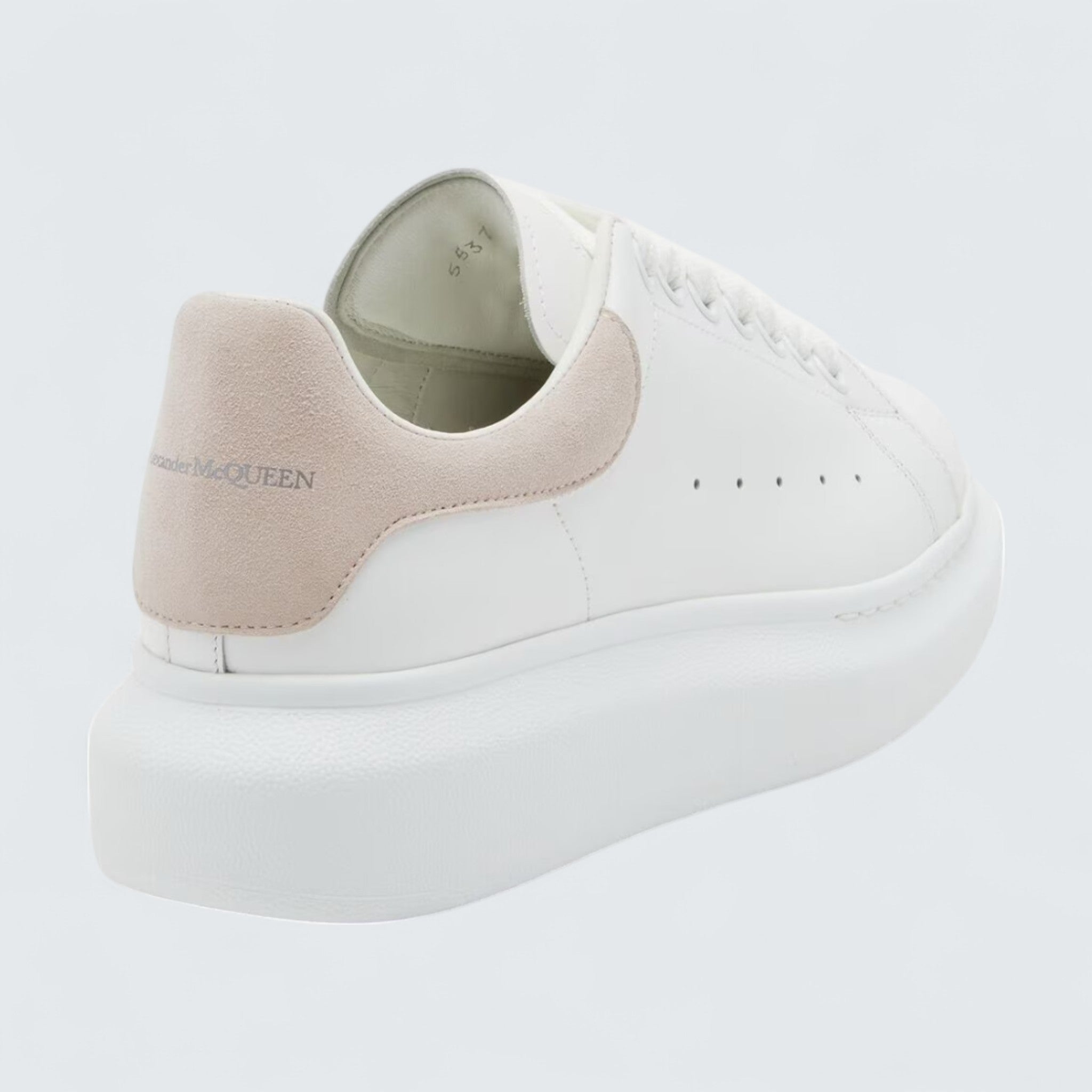 Oversized Sneaker in White Patchouli